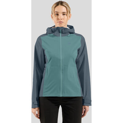Odlo Aegis 2.5L Waterproof Jacket Women Grau/Blau