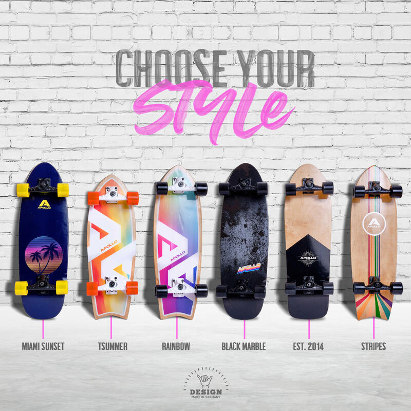 Surf Skate Kids 6+, Volwassene | Mini Longboard | Cruiser Surftraining