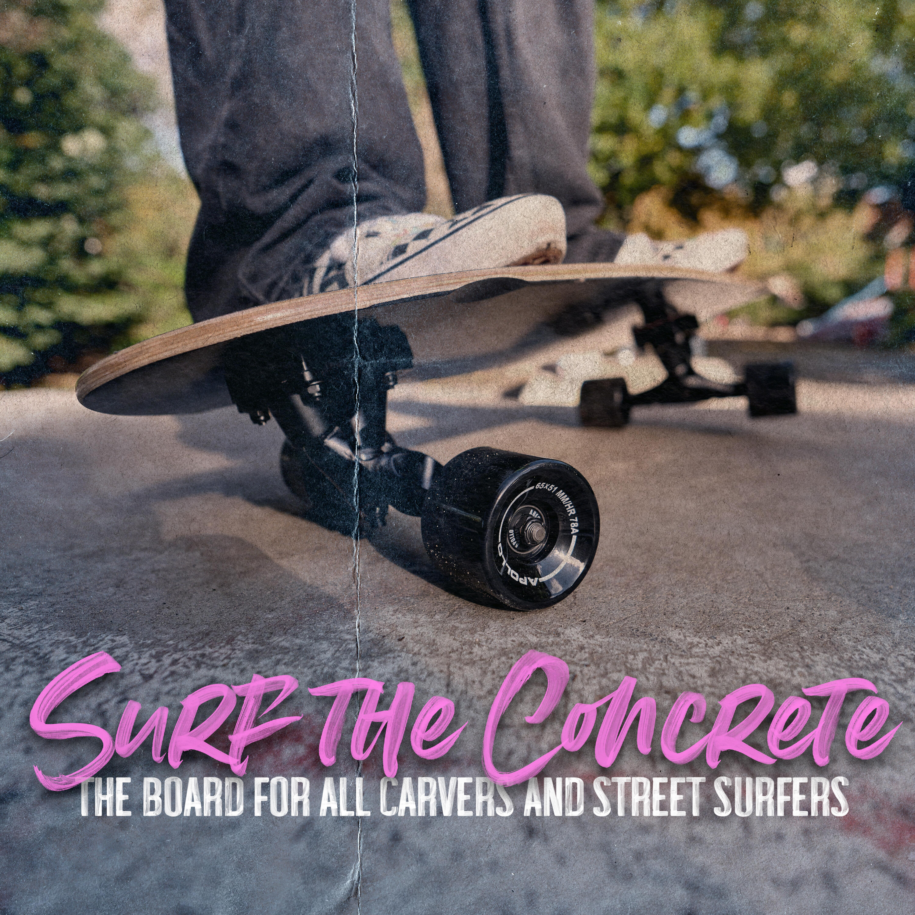 Surf Skate Enfant 6+, Adulte | Mini Longboard | Cruiser Entraînement Surf 6/7
