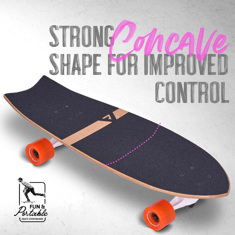 Surf Skate Kids 6+, Volwassene | Mini Longboard | Cruiser Surftraining
