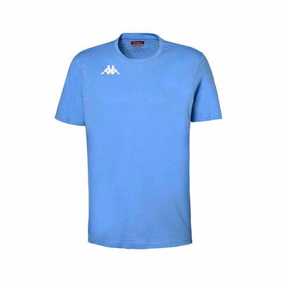 T shirt maglietta da uomo in cotone blu da palestra