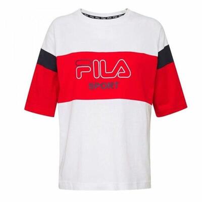 Dames-t-shirt met korte mouwen fila lalette sport wit
