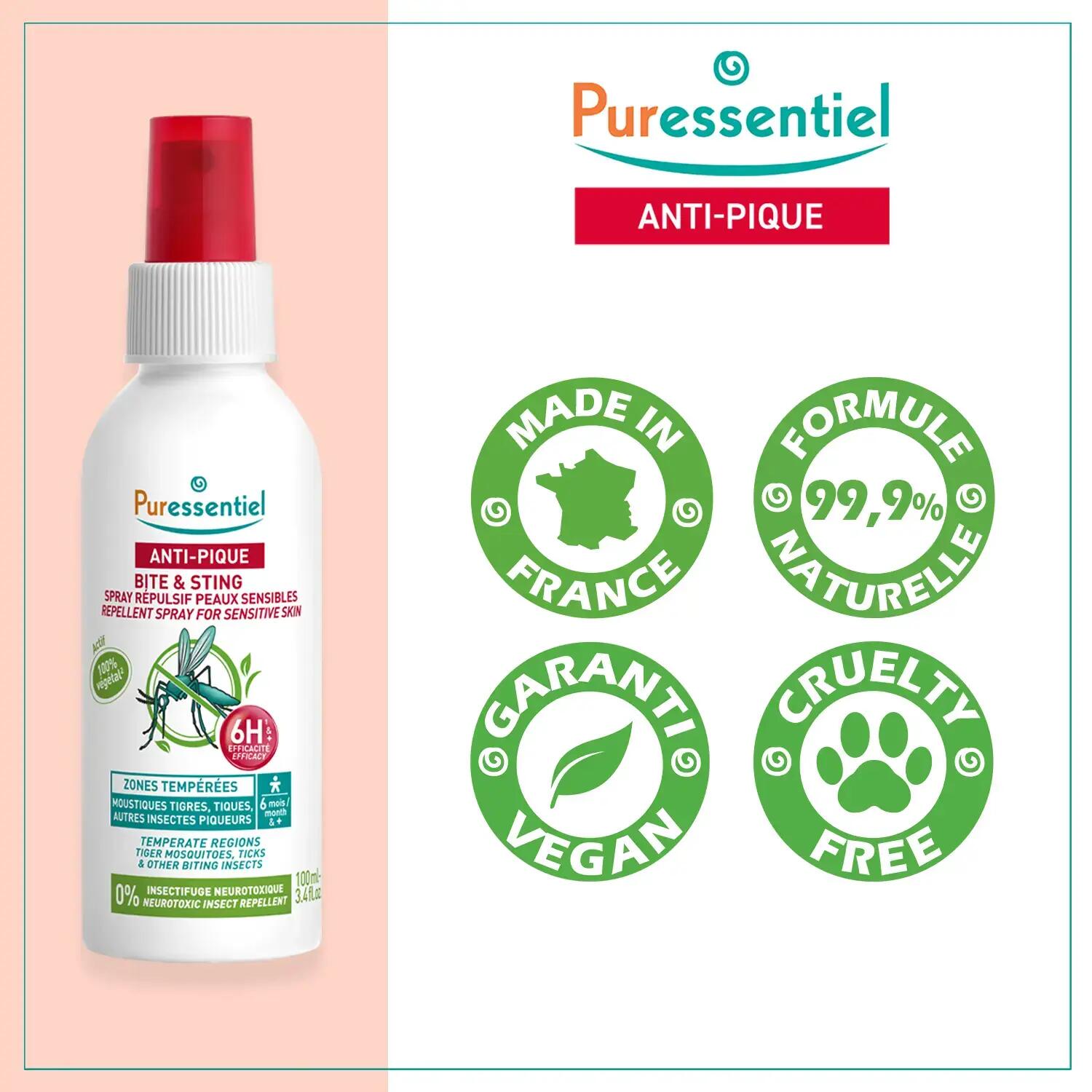 Spray Répulsif | Anti-moustique | Peaux sensibles | 100 ml 4/4