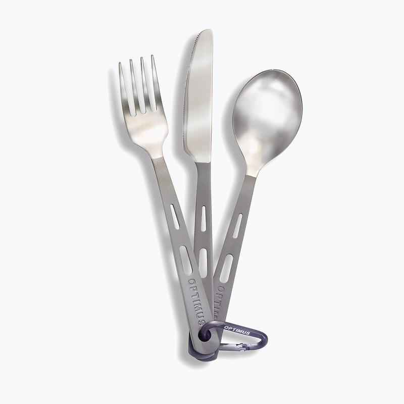 Set de tacâmuri din 3 piese Optimus Titanium
