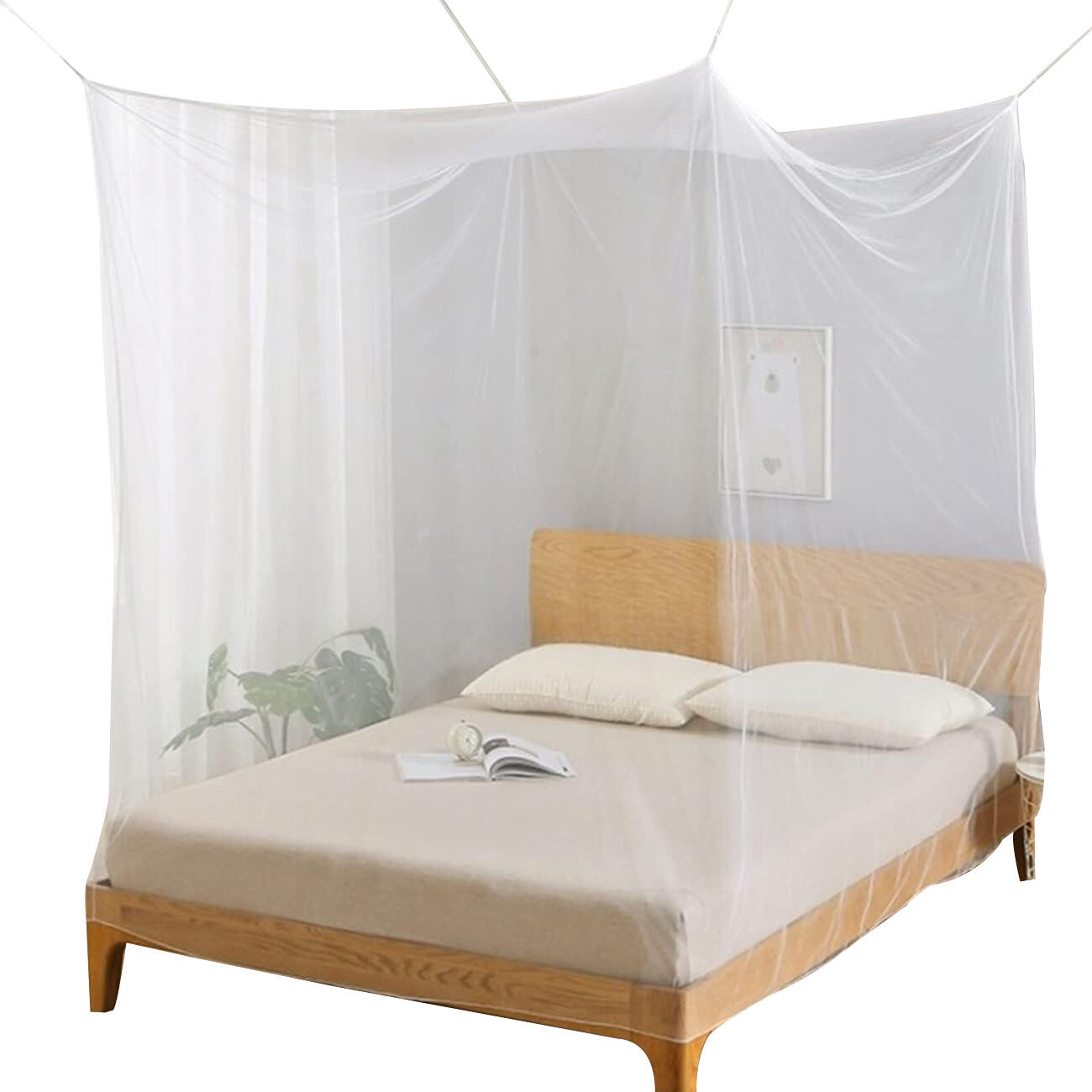 DERYAN Deryan Mosquito Net - Zanzariera doppia - Zanzariera con borsa da viaggio
