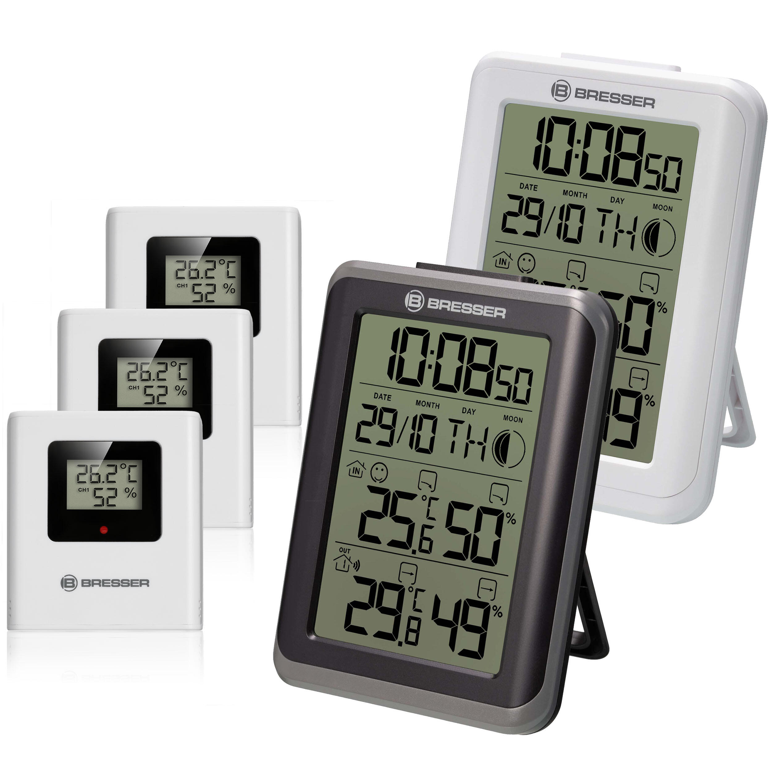 Bresser - Climatemp Set Thermo Hygromètre - Thermomètre - Noir - Taille Unique - Decathlon