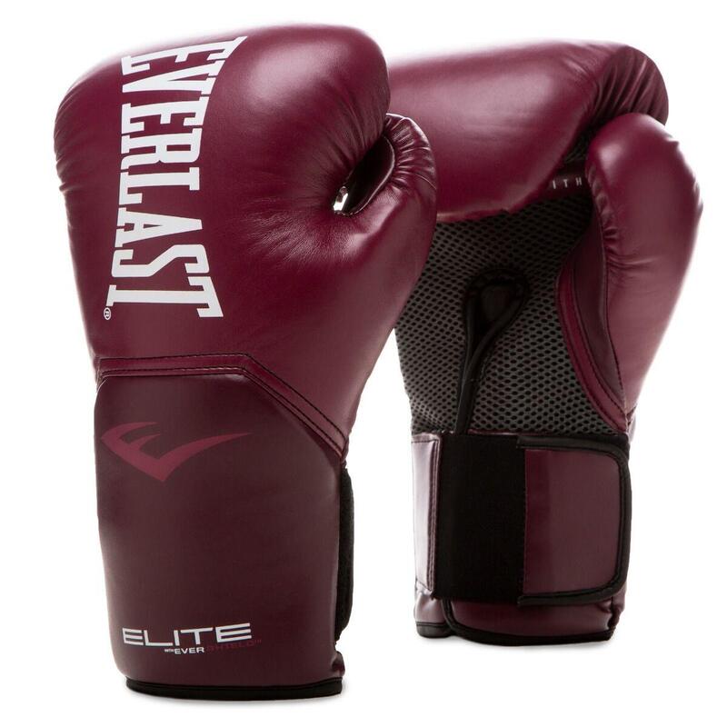 Guantes de boxeo - Elite 2 - Burdeos