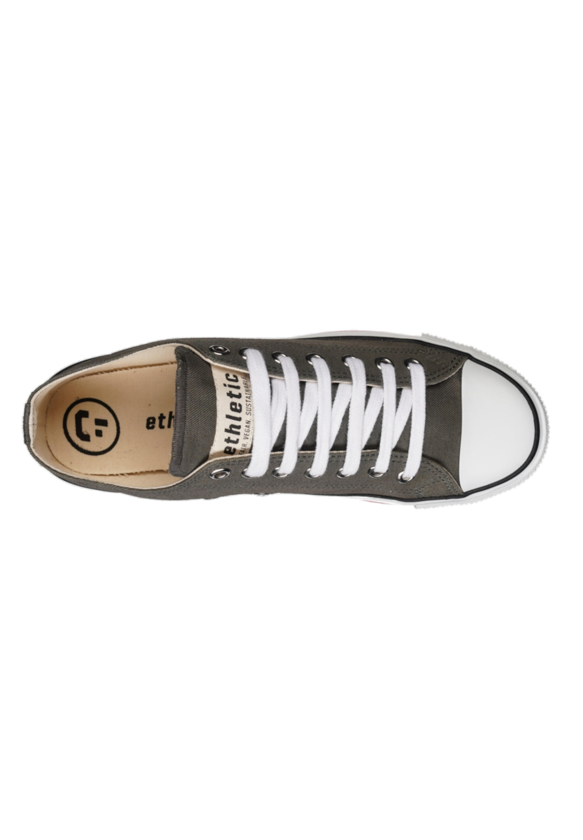 Sneaker Trainer White Cap Lo Cut Anthrazit atmungsaktiv 5/5