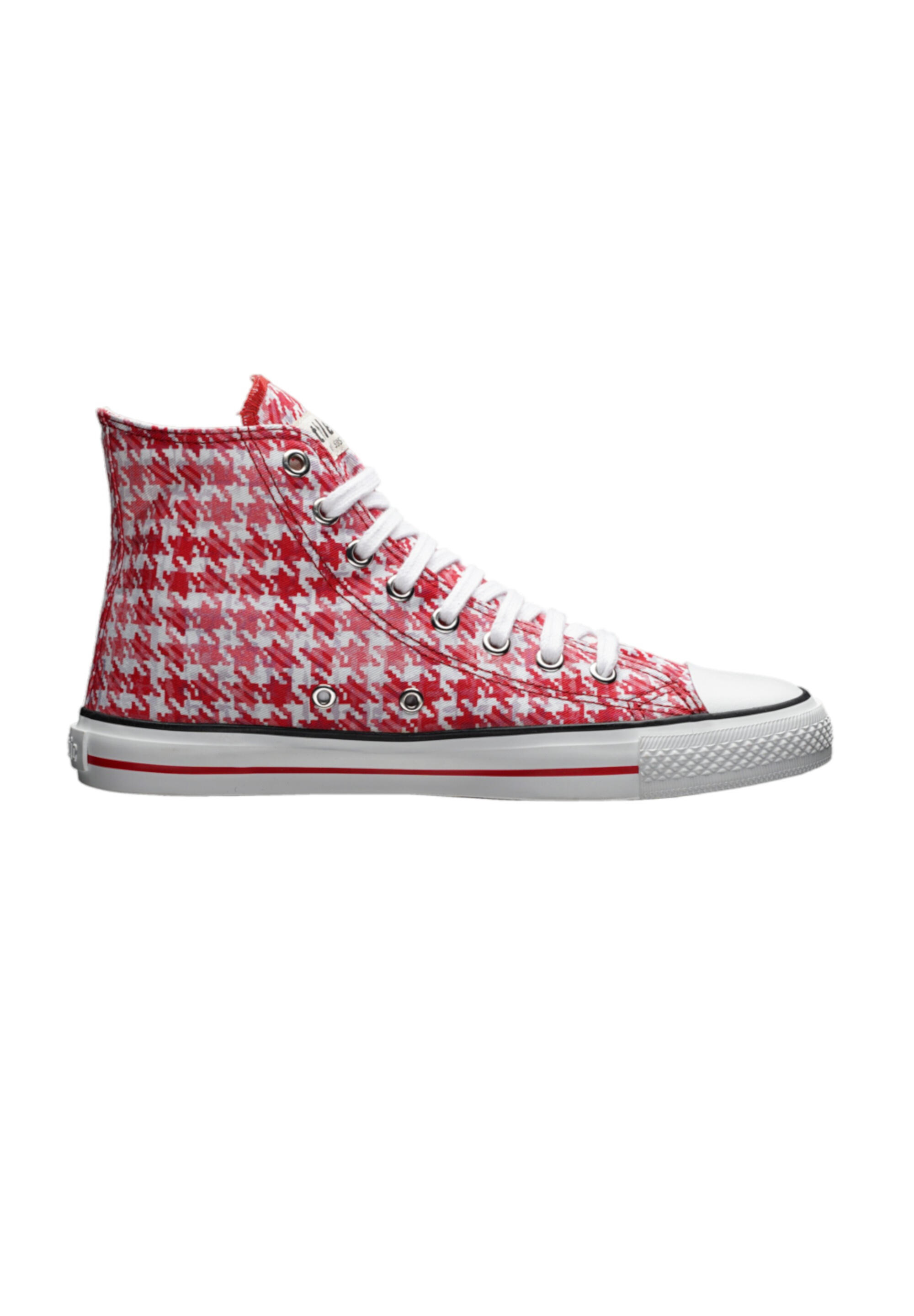 Canvas Sneaker White Cap Hi Cut pink meliert atmungsaktiv 3/5