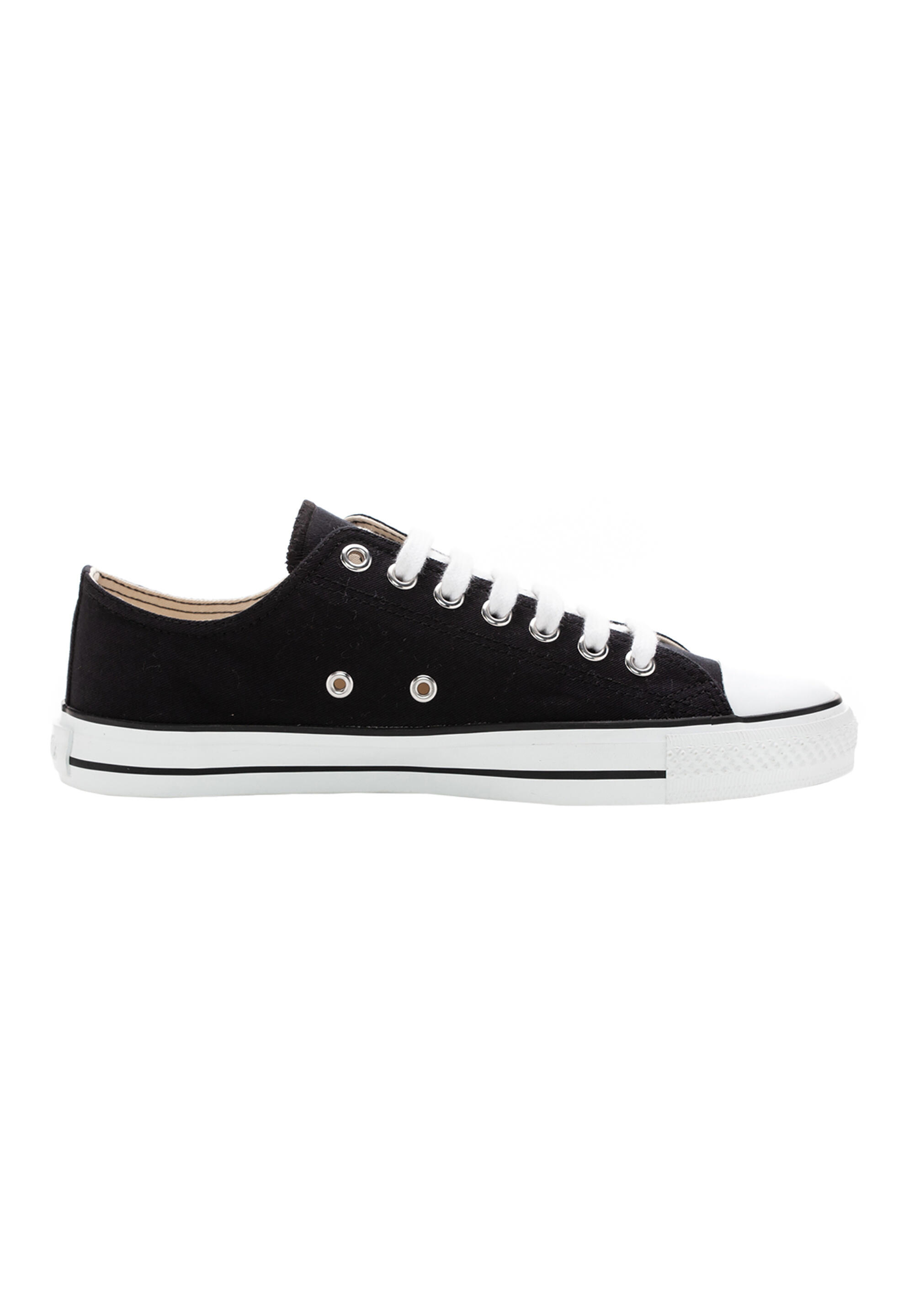 Sneaker Trainer White Cap Lo Cut schwarz atmungsaktiv 4/5