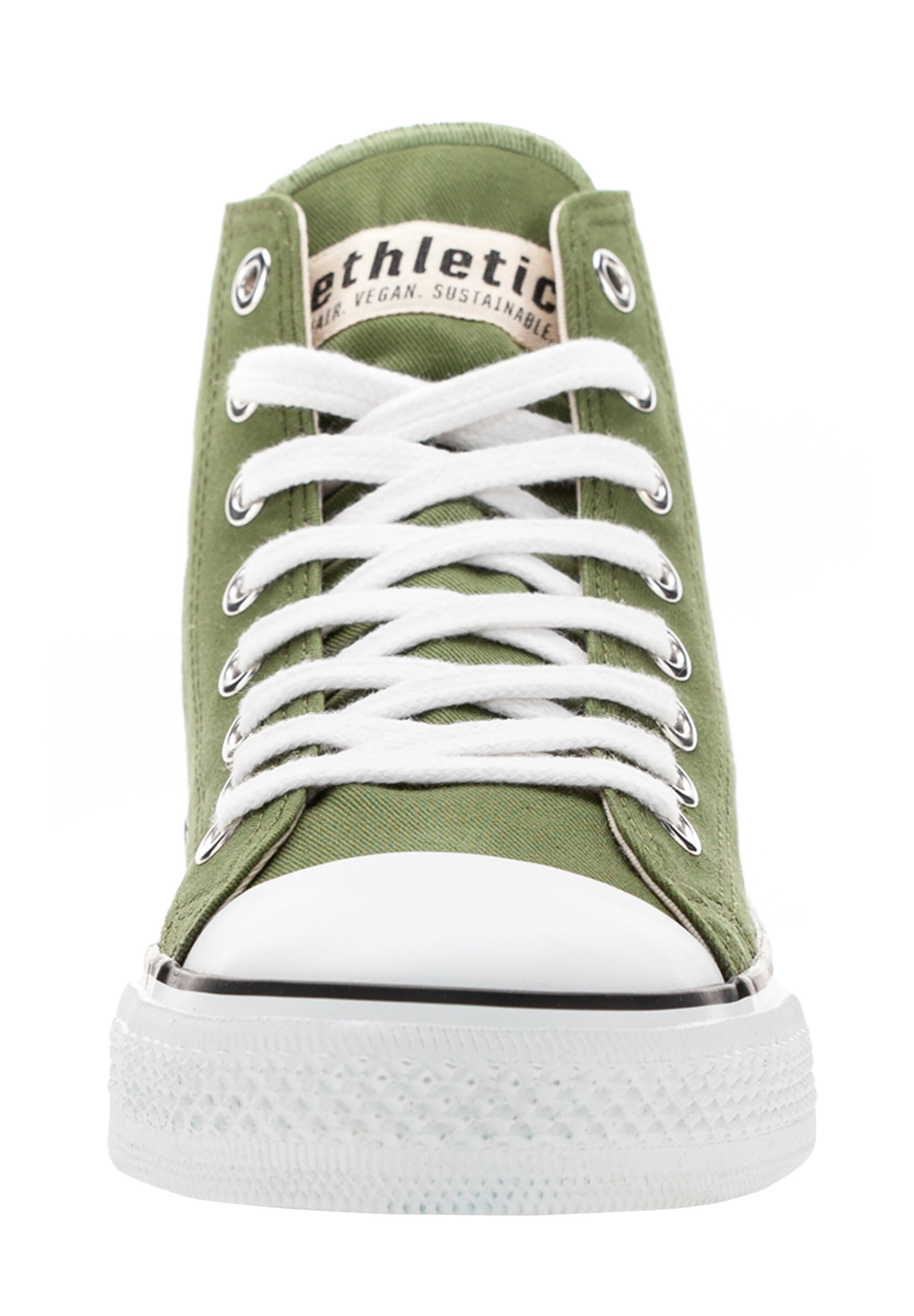 Canvas Sneaker White Cap Hi Cut dunkelgrün atmungsaktiv 5/5