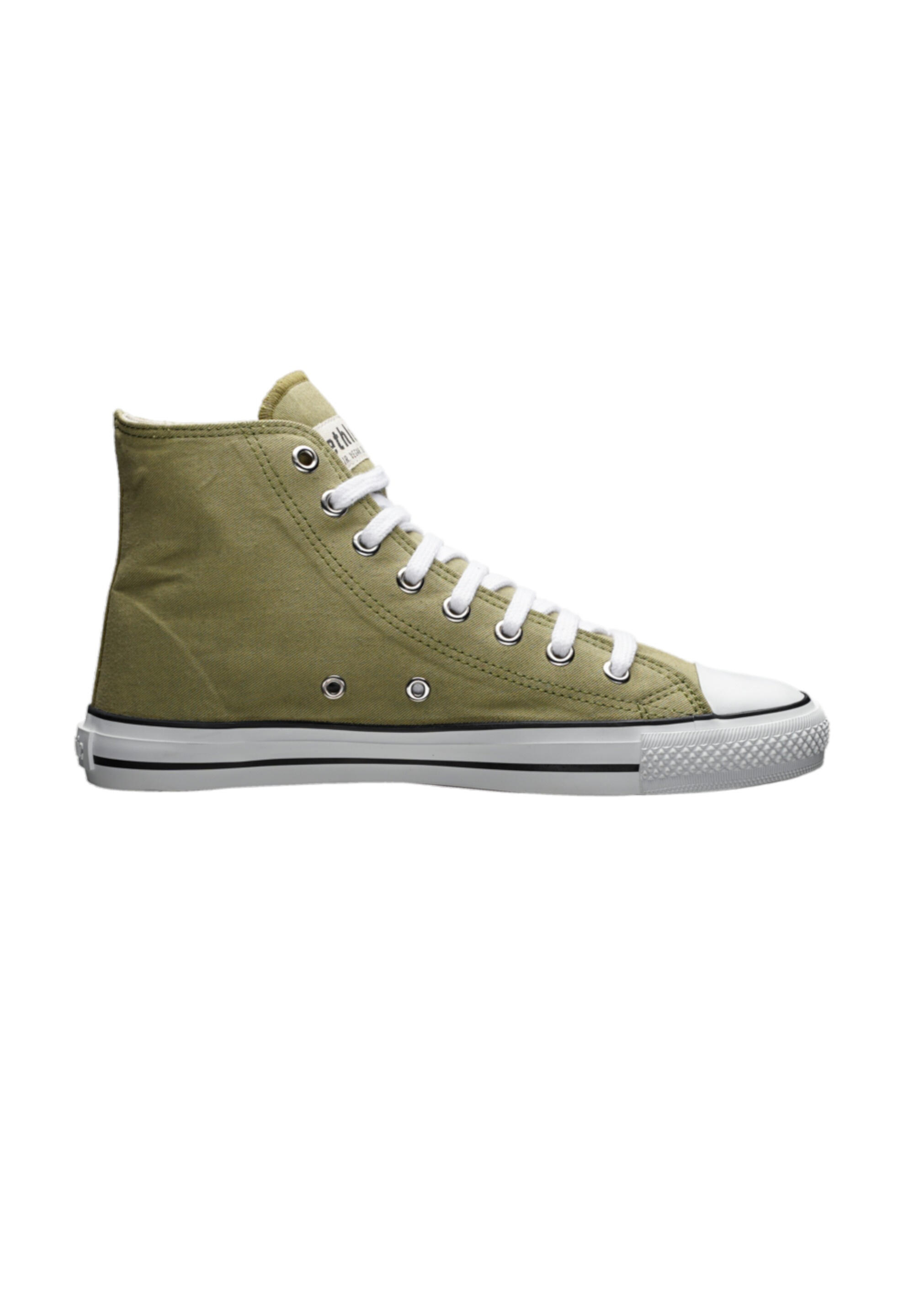 Canvas Sneaker White Cap Hi Cut grün atmungsaktiv 3/5