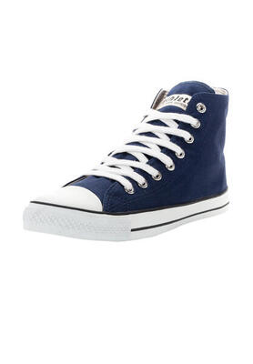 Canvas Sneaker White Cap Hi Cut grau atmungsaktiv