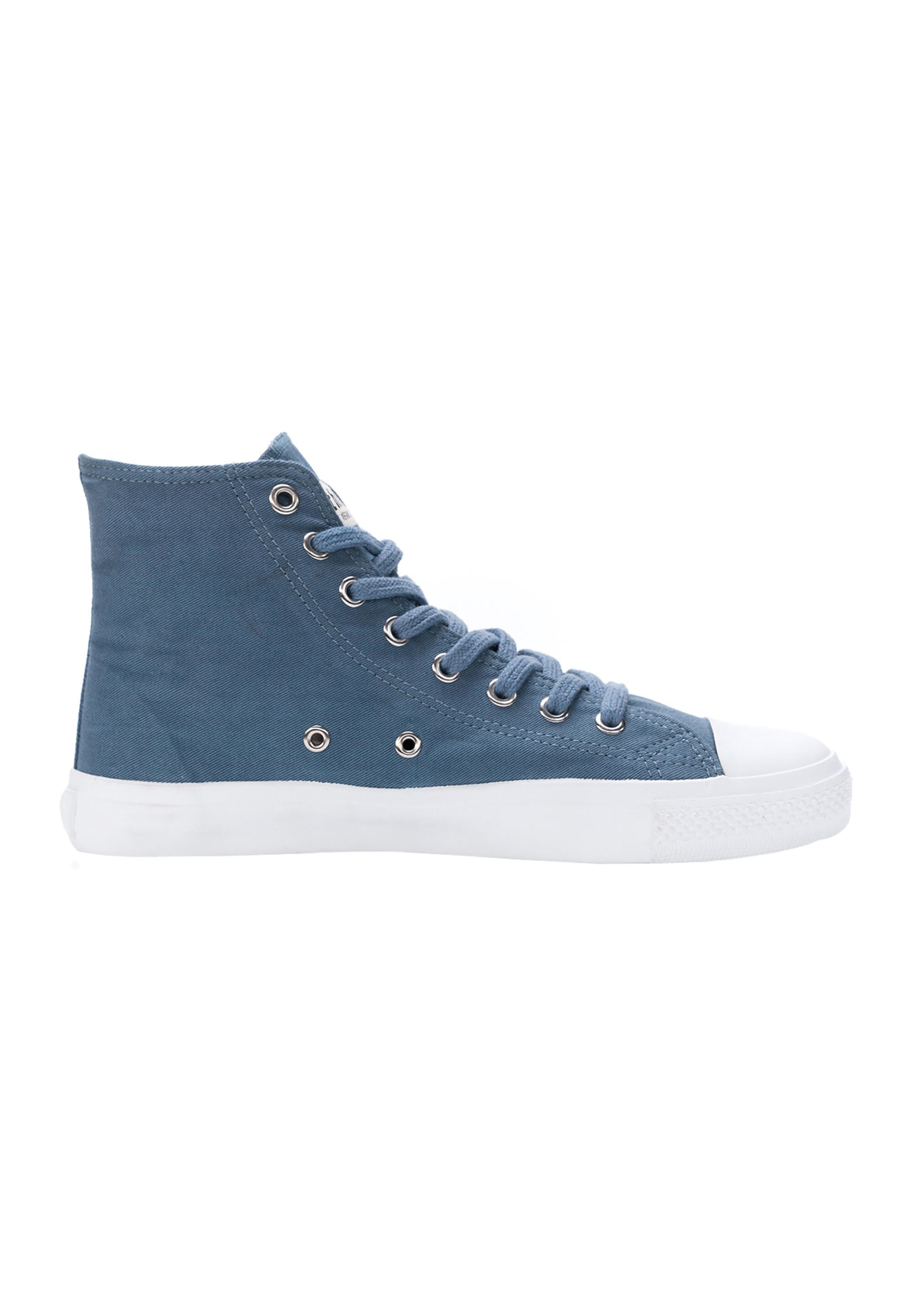Canvas Sneaker White Cap Hi Cut blau atmungsaktiv 4/5