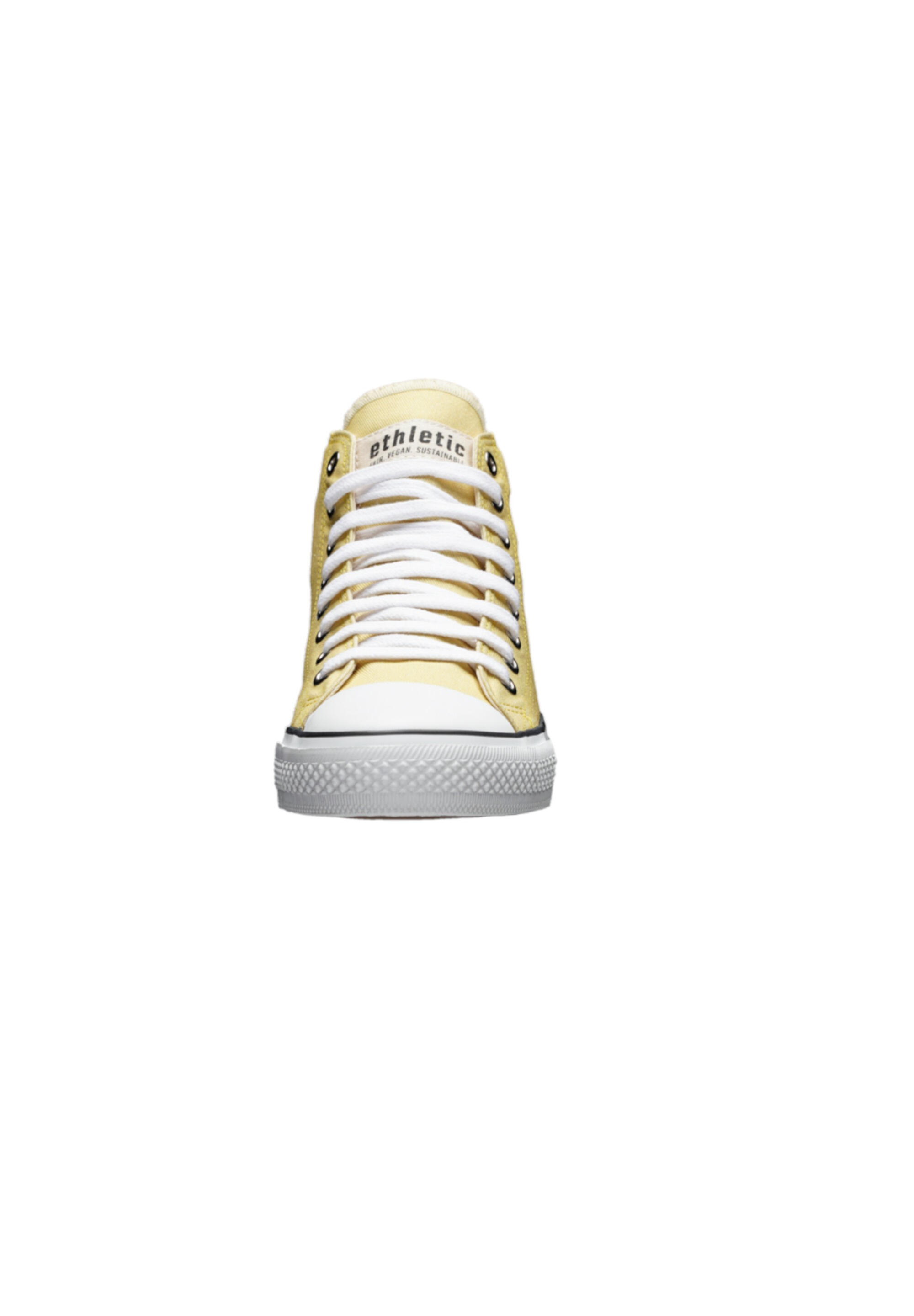 Canvas Sneaker White Cap Hi Cut hellgelb atmungsaktiv 4/5