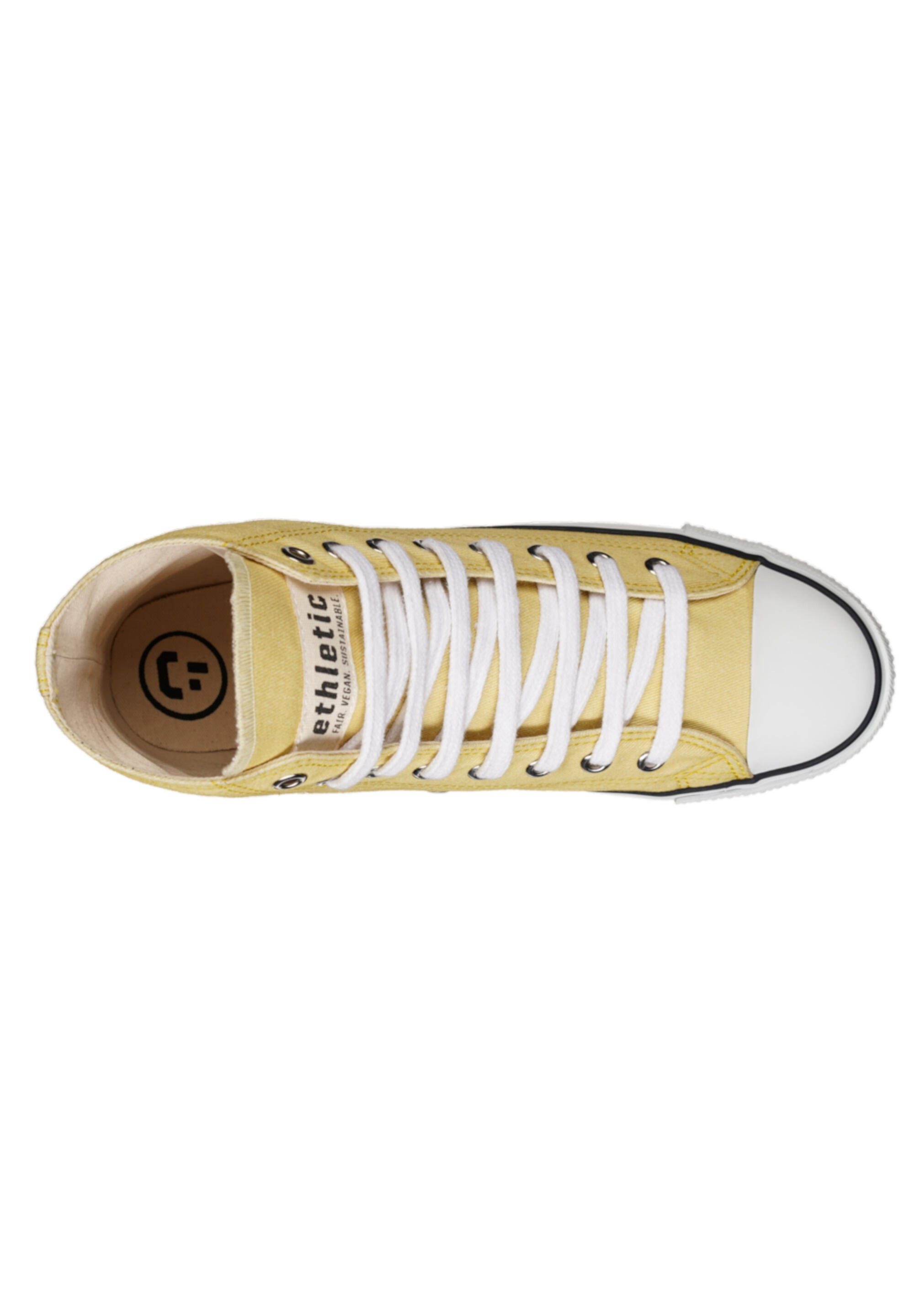 Canvas Sneaker White Cap Hi Cut hellgelb atmungsaktiv 5/5