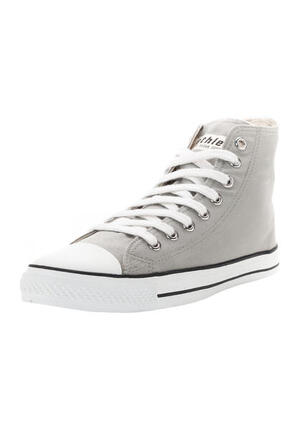Canvas Sneaker White Cap Hi Cut grau atmungsaktiv