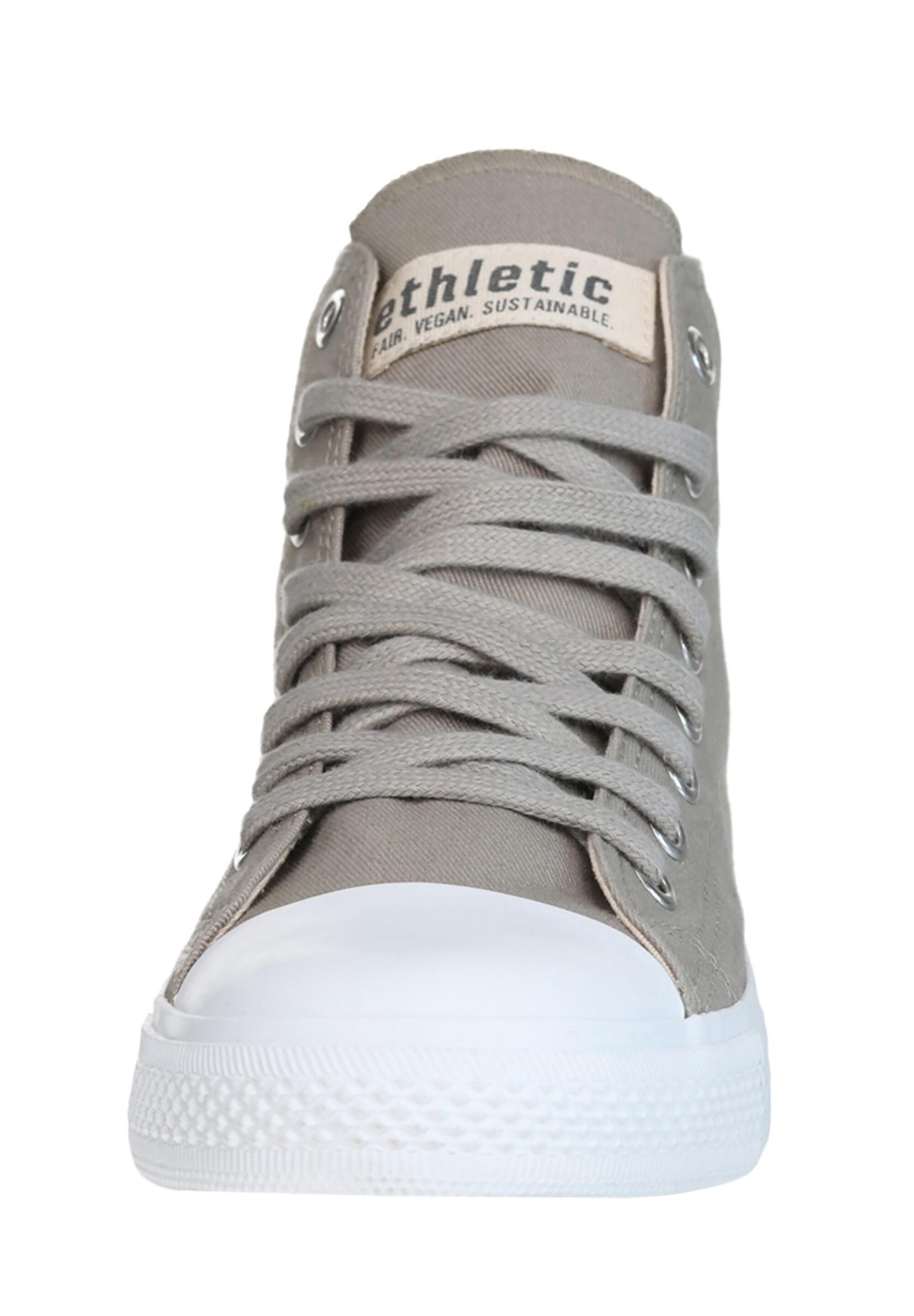 Canvas Sneaker White Cap Hi Cut hellgrau-meliert atmungsaktiv 4/5