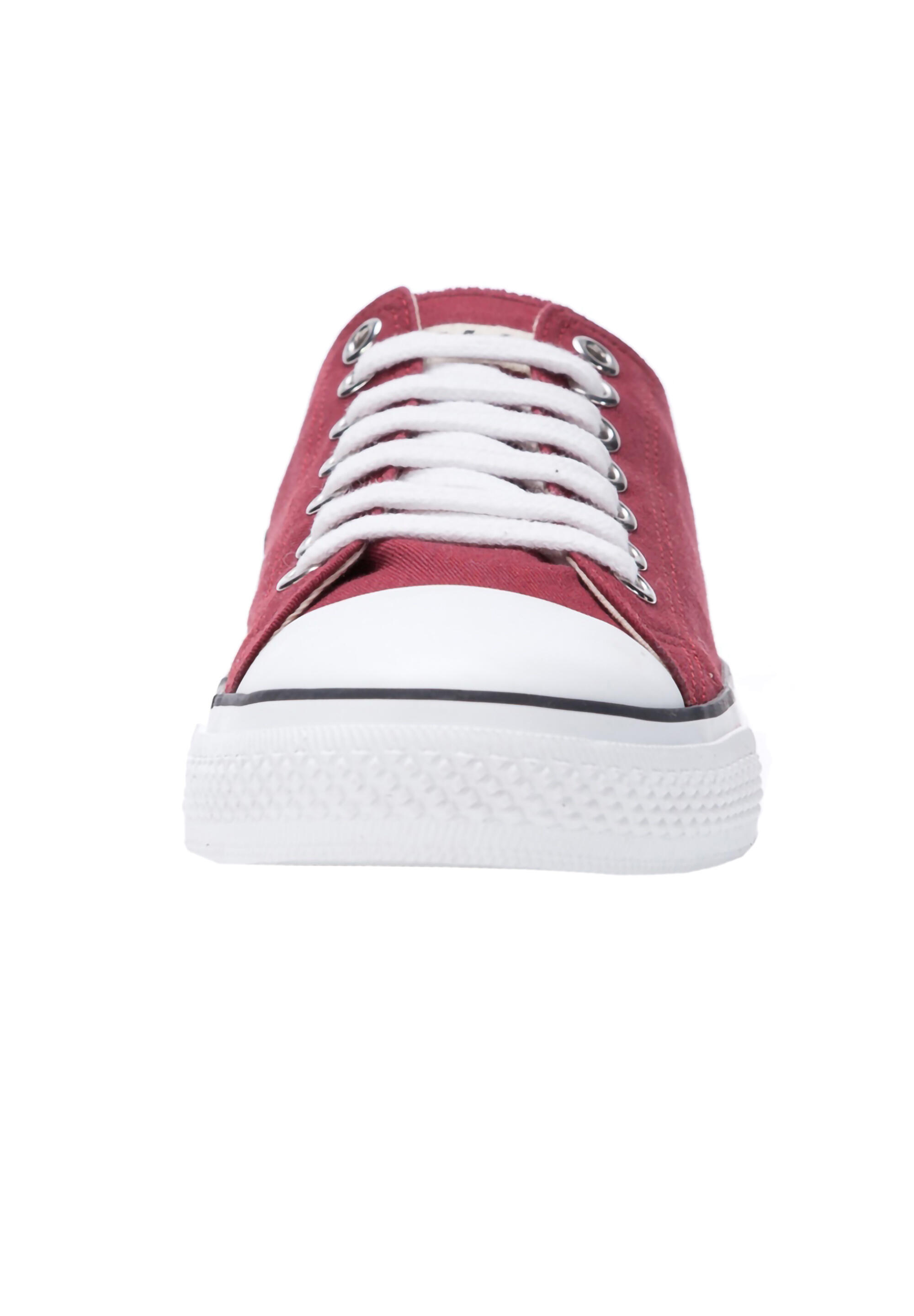 Sneaker Trainer White Cap Lo Cut dunkelrot atmungsaktiv 5/5