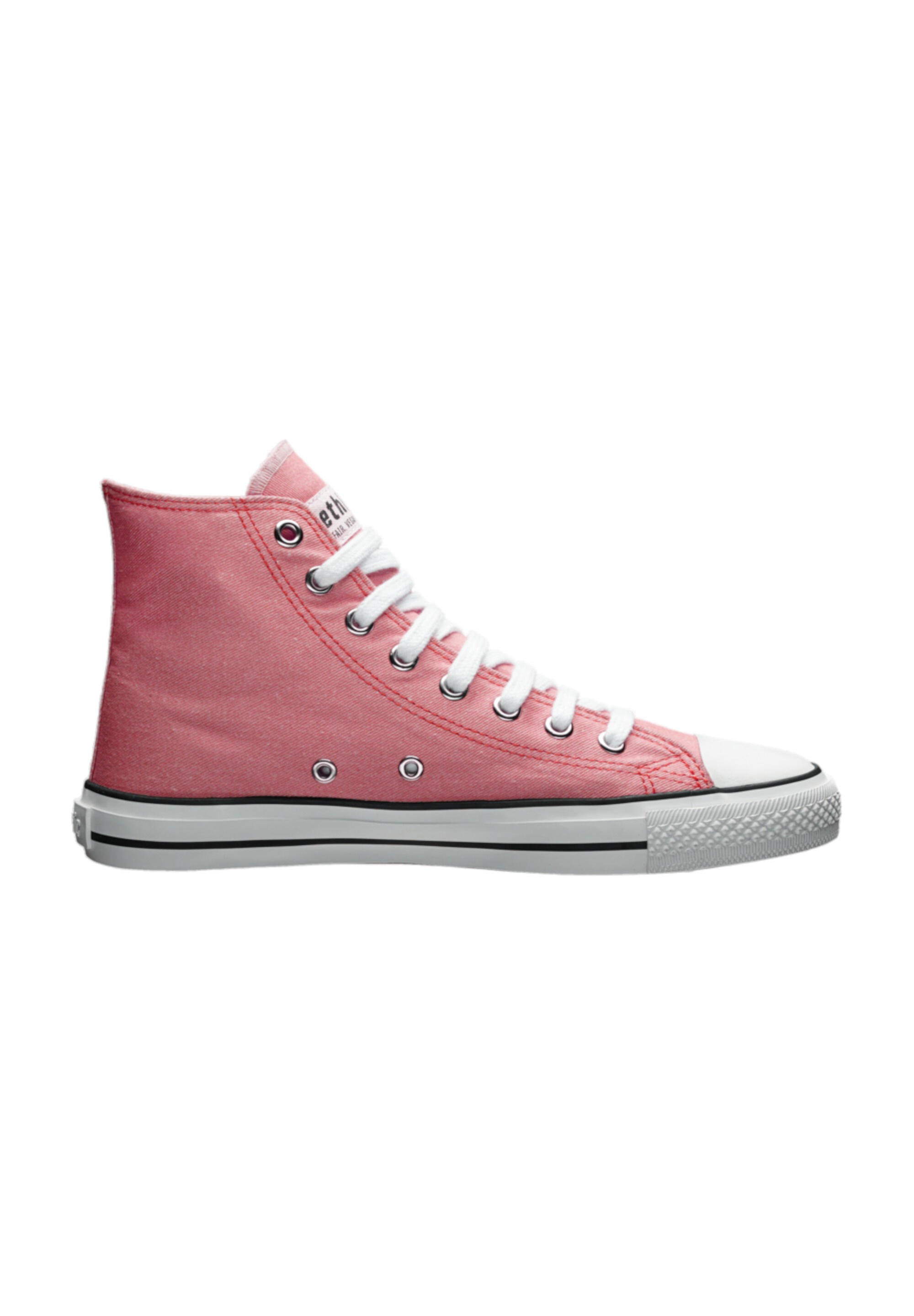 Canvas Sneaker White Cap Hi Cut pink atmungsaktiv 3/5
