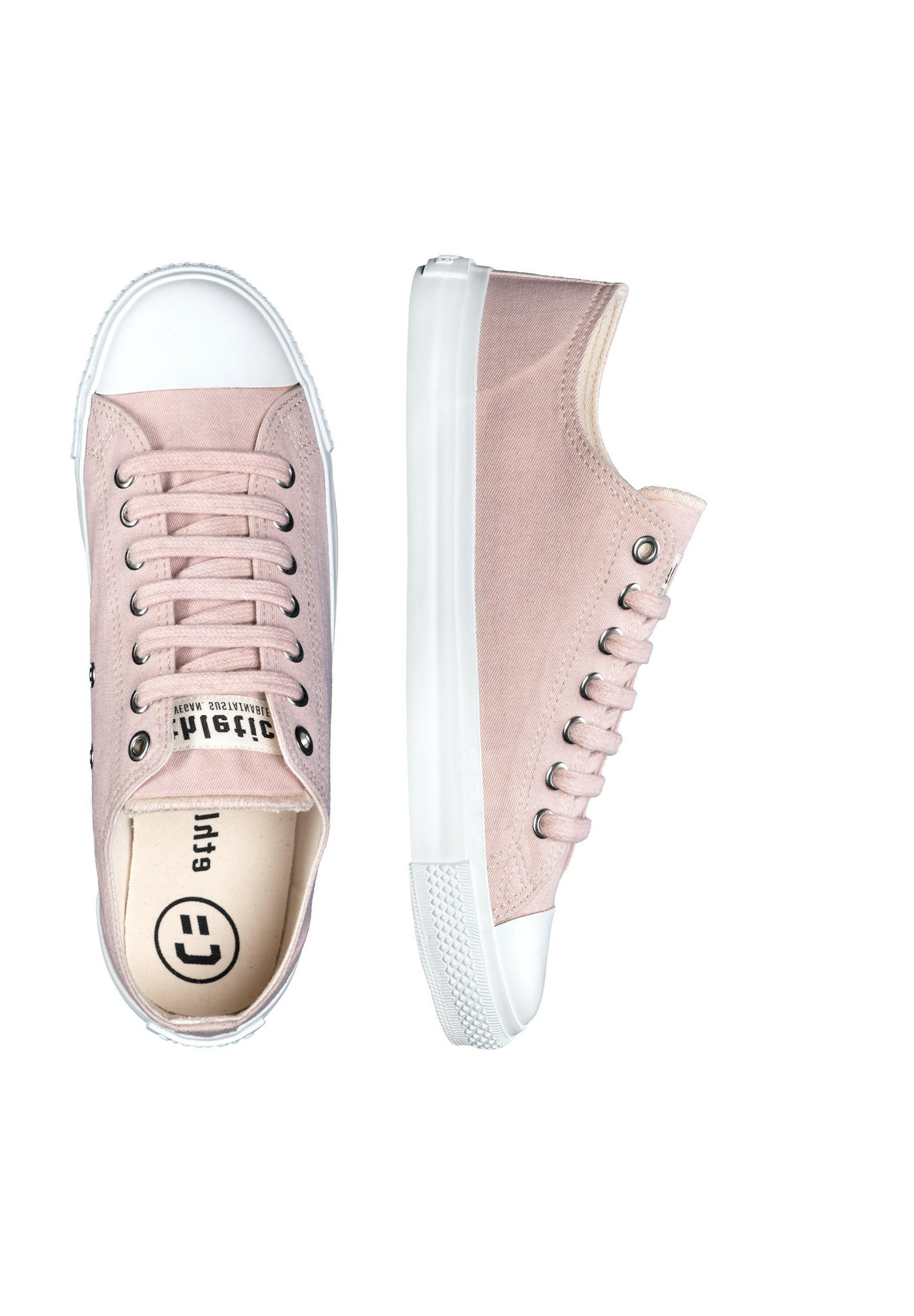 Sneaker Trainer White Cap Lo Cut rosa meliert atmungsaktiv 2/5