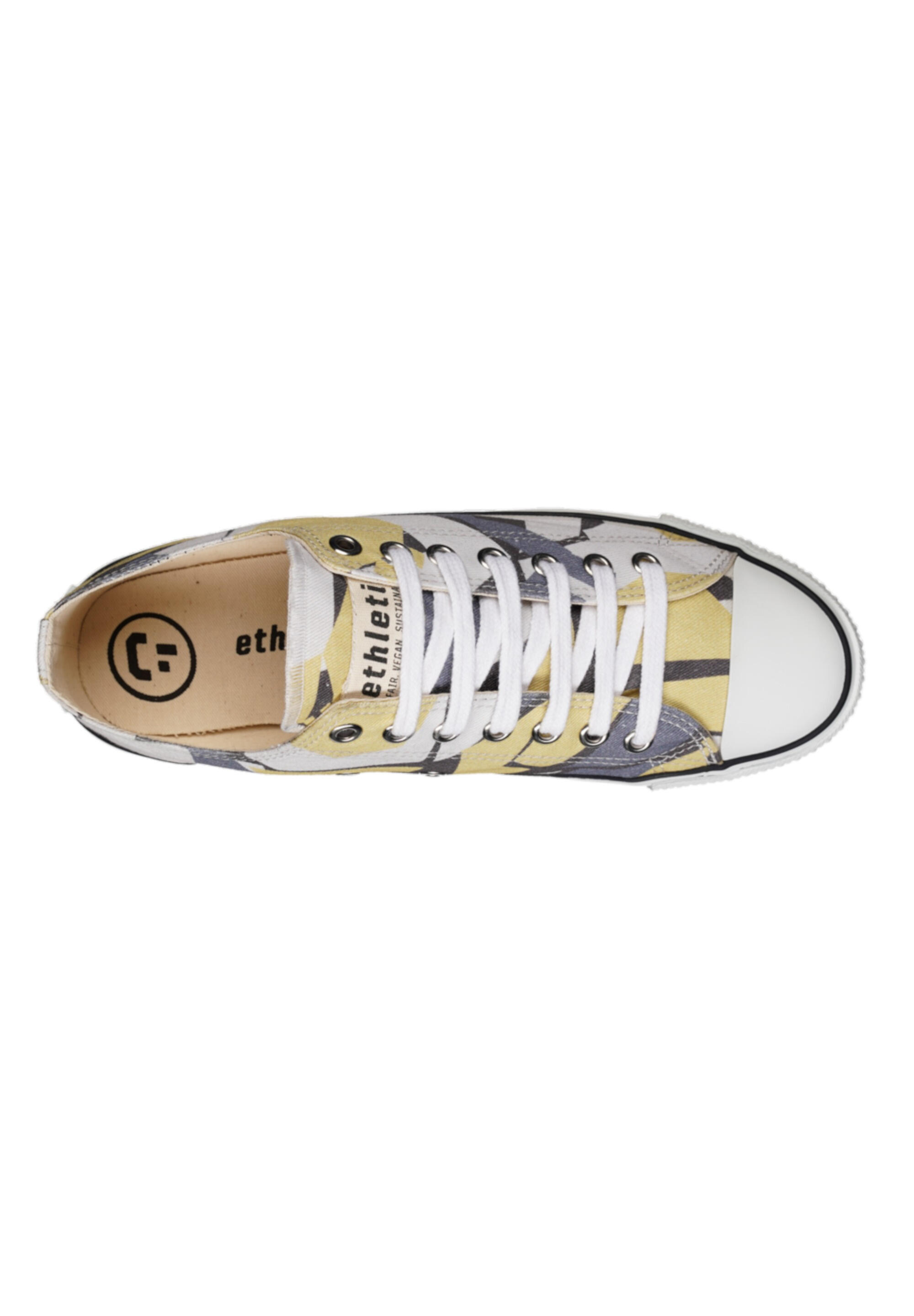 Sneaker Trainer White Cap Lo Cut gelb-meliert atmungsaktiv 4/5