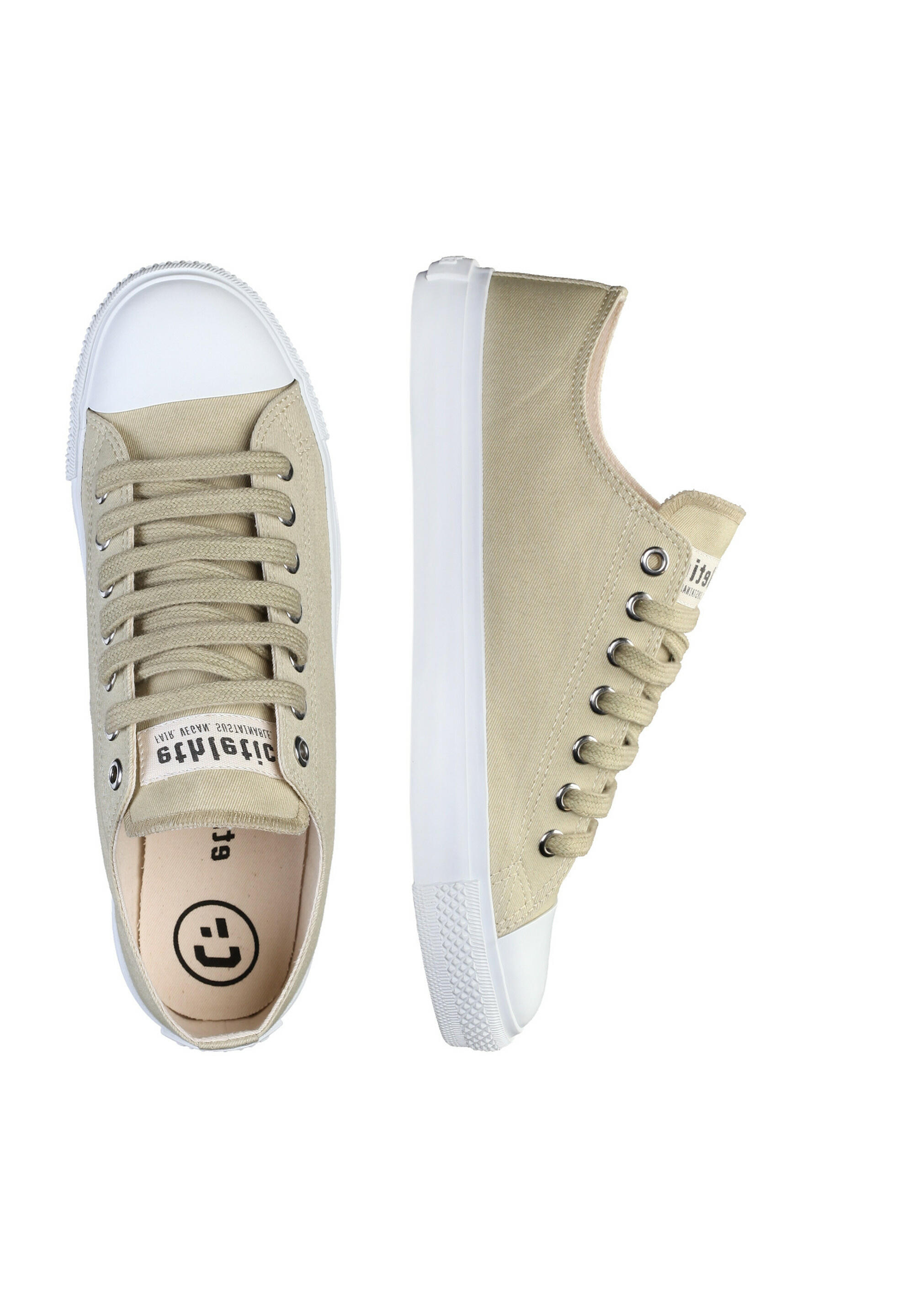 Sneaker Trainer White Cap Lo Cut hellgelb-meliert atmungsaktiv 2/5