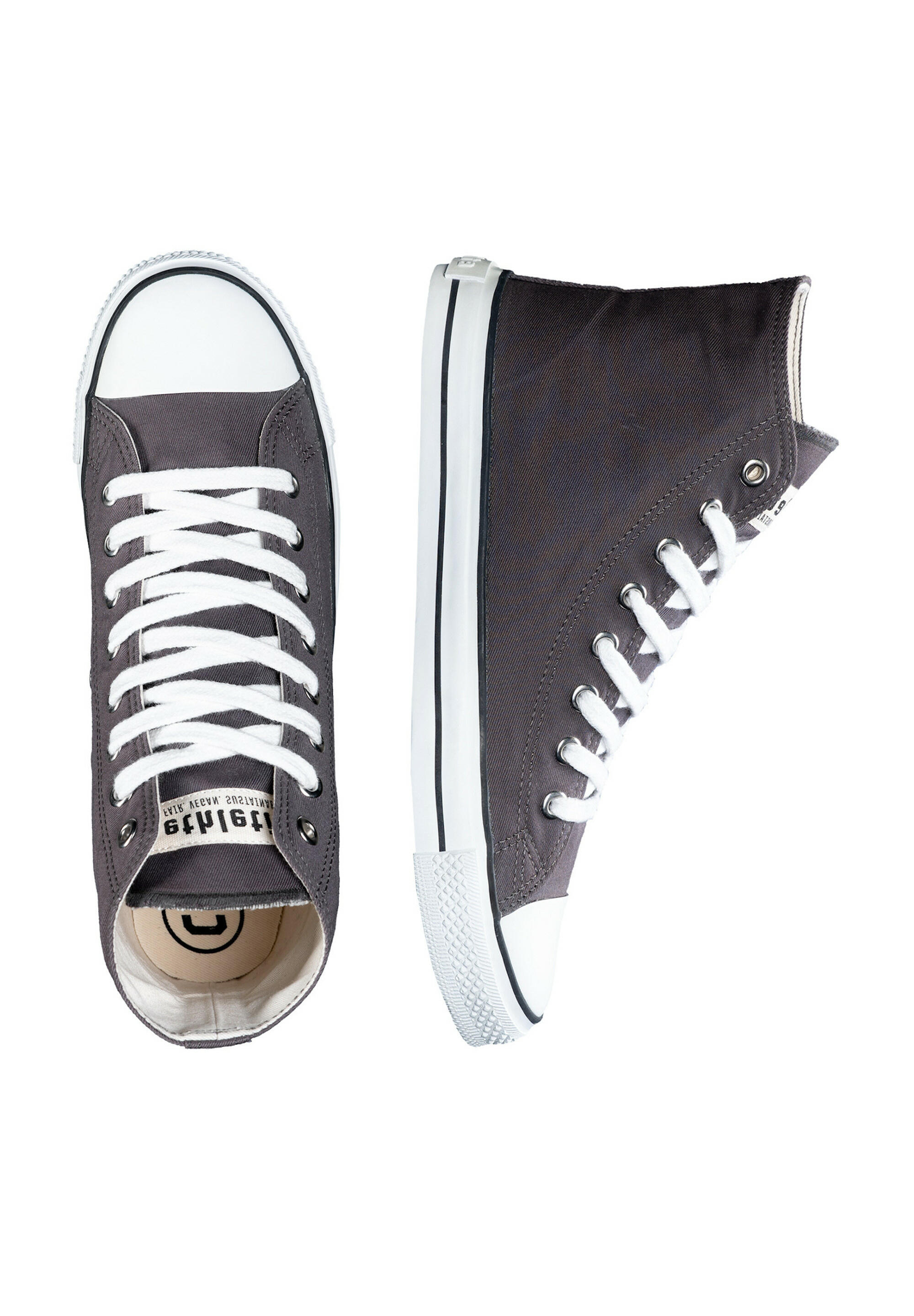 Canvas Sneaker White Cap Hi Cut dunkelgrau atmungsaktiv 2/5