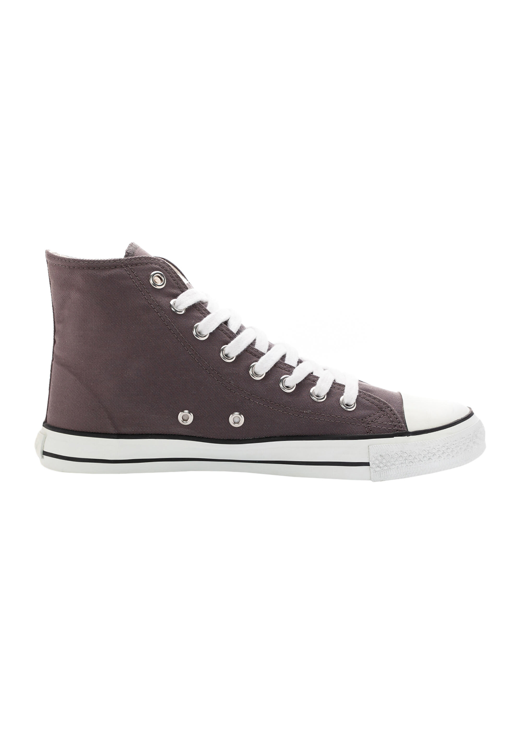 Canvas Sneaker White Cap Hi Cut dunkelgrau atmungsaktiv 4/5