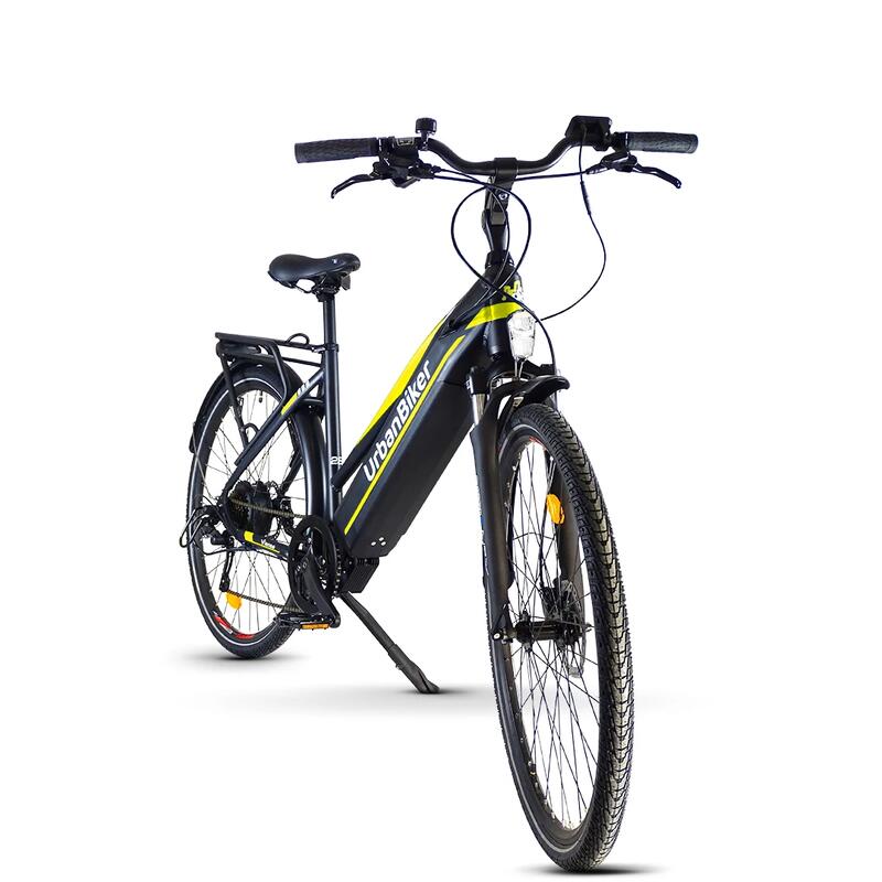 Urbanbiker Viena | Trekking E-Bike | 140KM Reichweite | Gelb | 26"