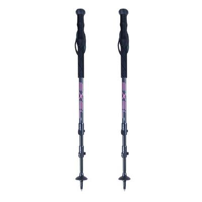 Wanderstöcke HIKE Aluminium schwarz/rosa