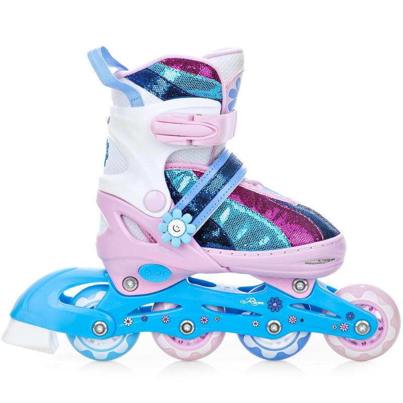 Patines Ajustables Senia Rosa/Azul/Morado