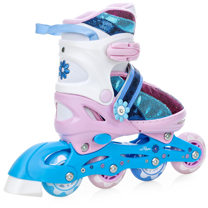 Patines Ajustables Senia Rosa/Azul/Morado