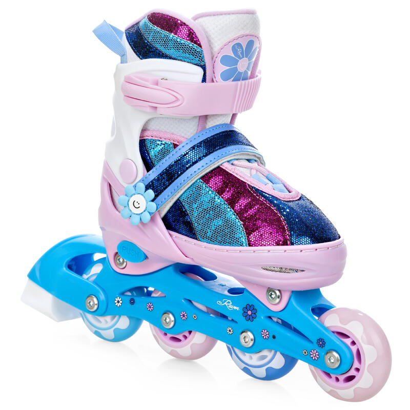 Patines Ajustables Senia Rosa/Azul/Morado