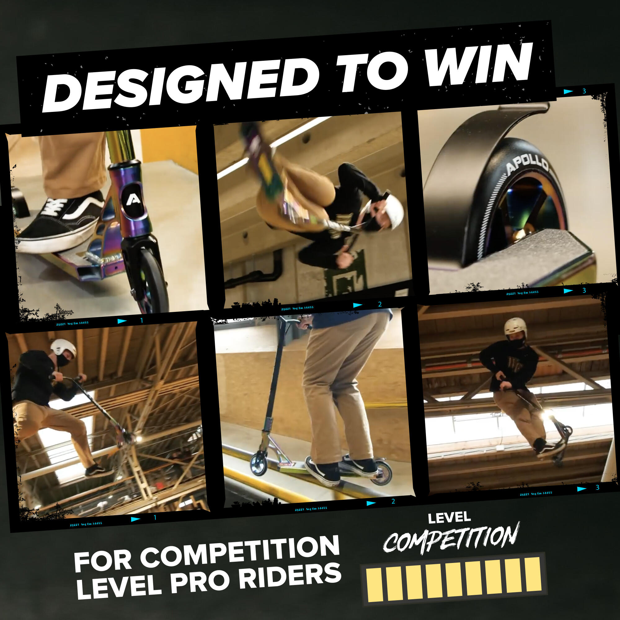 Monopattino Stunt Scooter GENESIS Pro Competition -Robusto con cuscinetti ABEC 9 4/7
