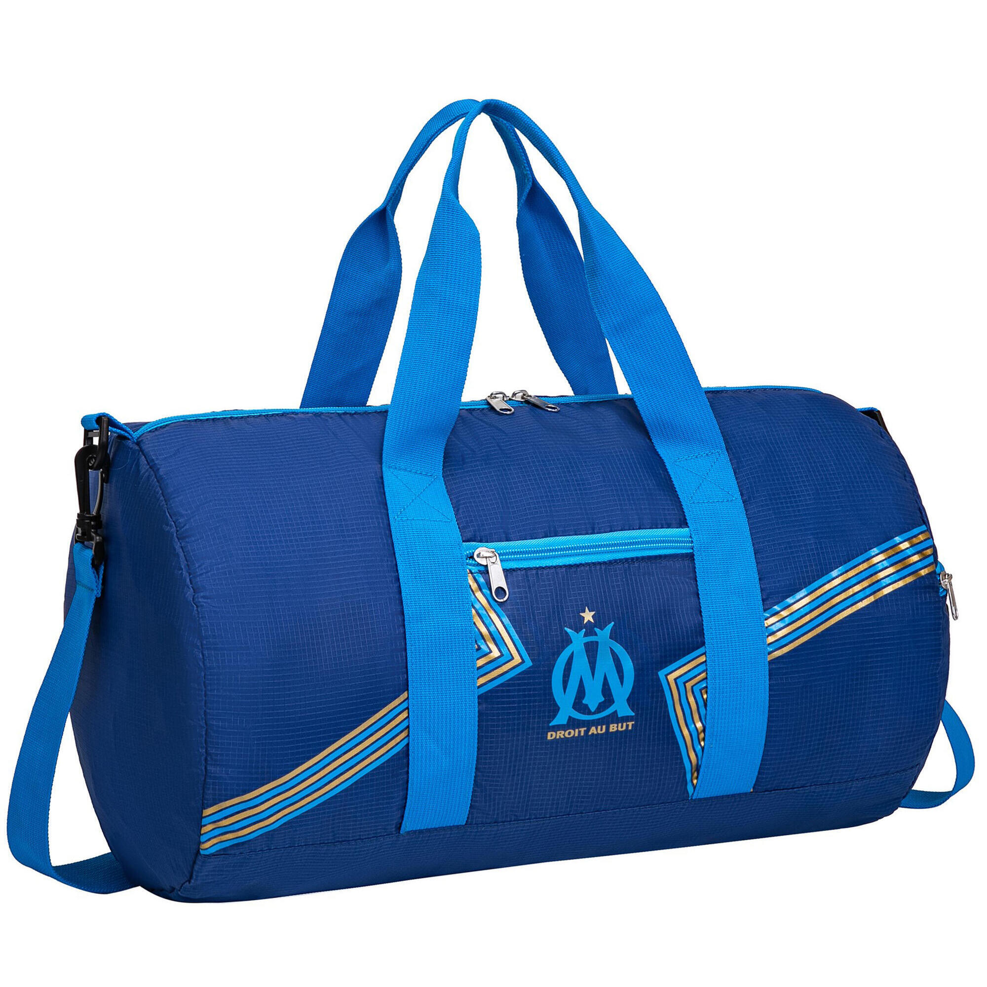 Olympique De Marseille - Olympique De Marseille Sac De Sport Polochon Om - Collection Officielle - Sac De Sport - Bleu - 50 L - Decathlon