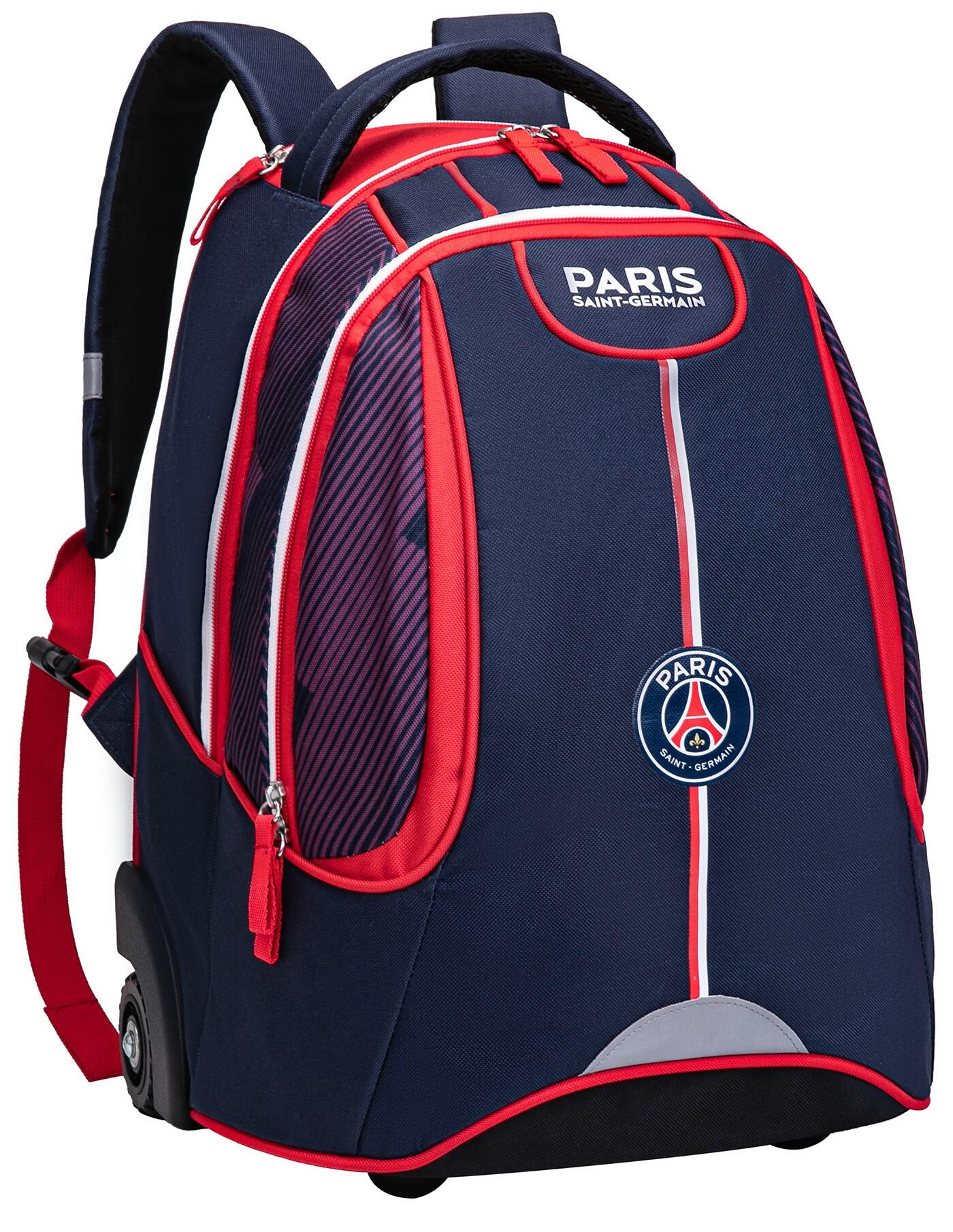 Paris Saint-Germain Sac à Dos Scolaire à roulettes PSG - Collection officielle 1/7