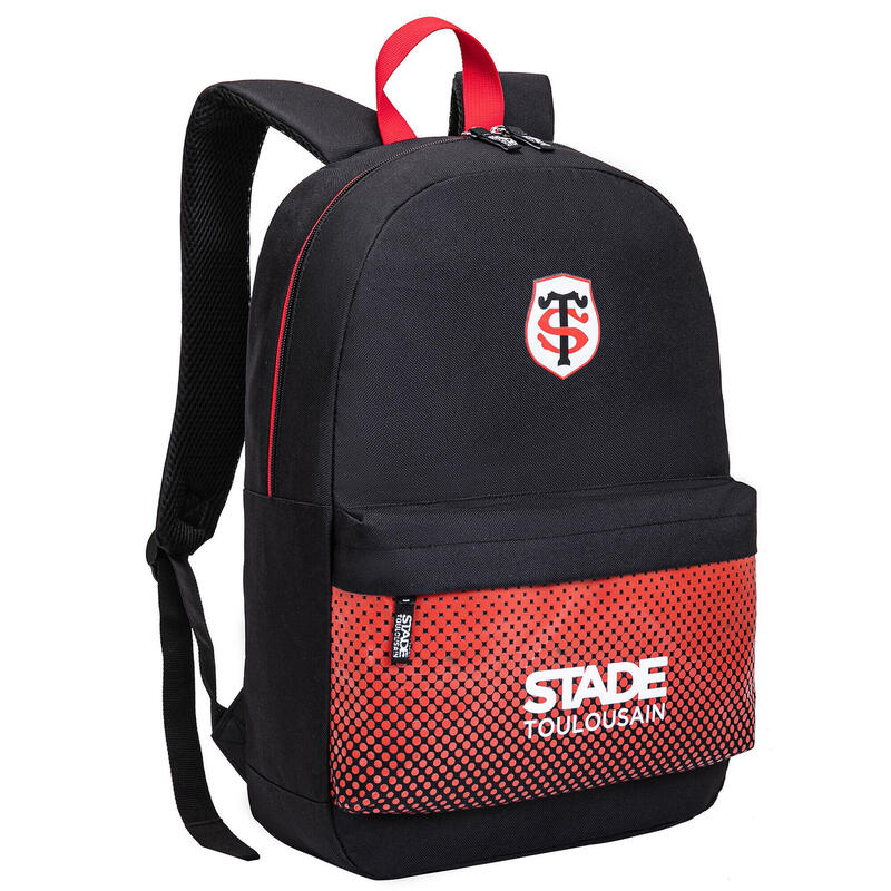 Sac à Dos Scolaire Officiel Toulouse FC - 2 Compartiments - Dos Et Bretelles Rembourrées - 43x33x14 Cm