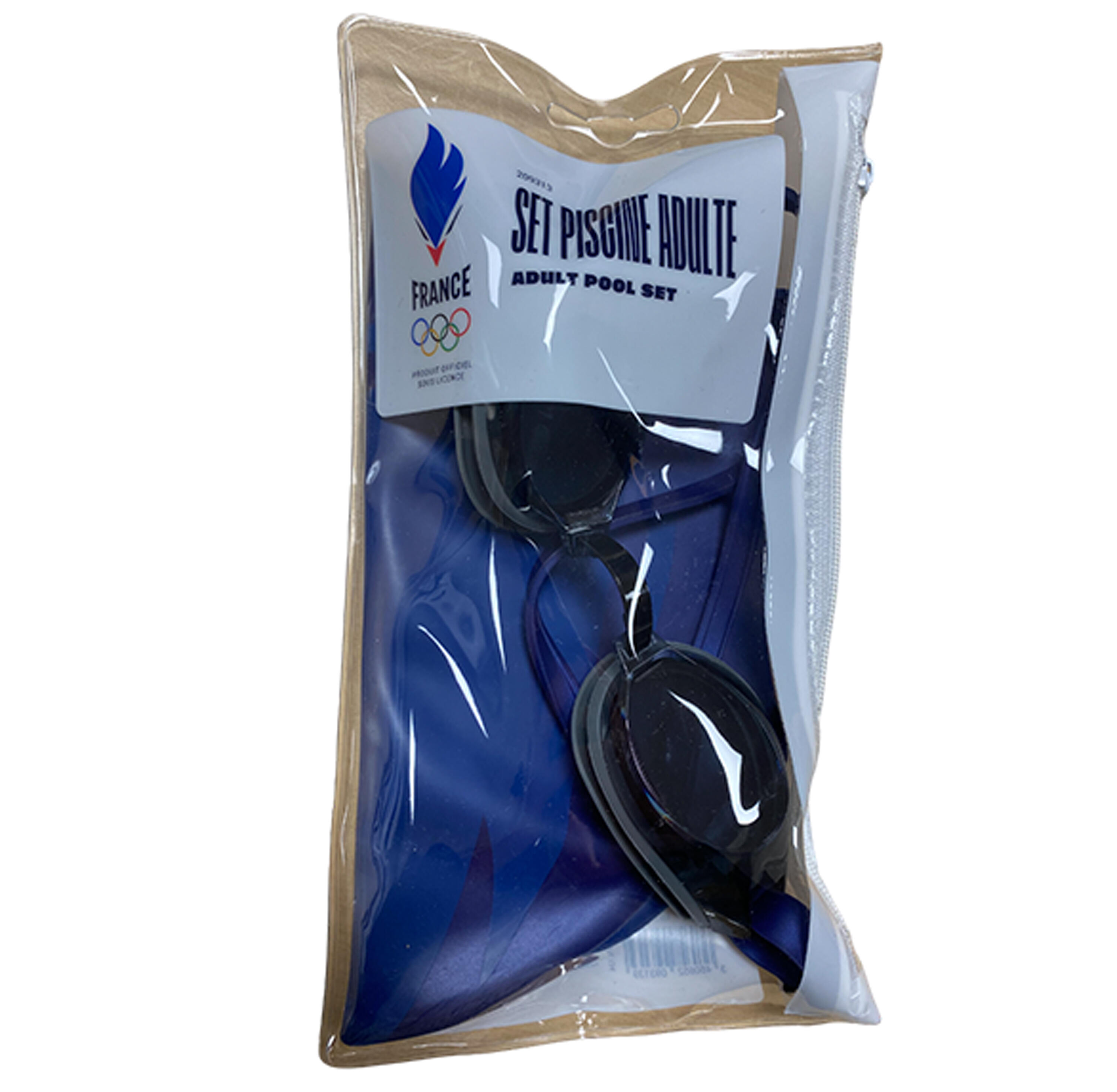 Set Piscine Lunettes de Natation et Bonnet Equipe de France Olympique - JO 6/6