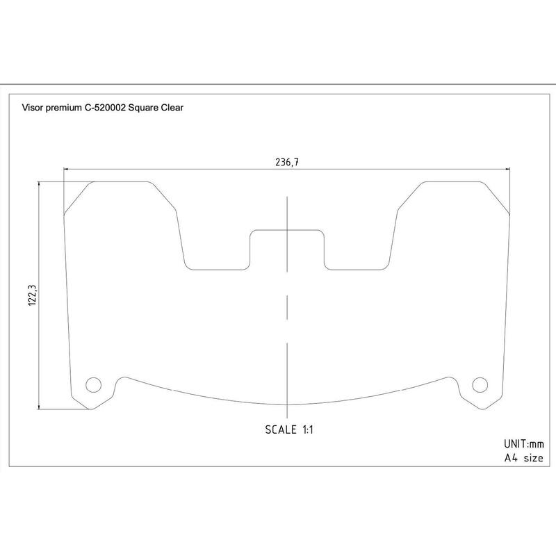 Vizor Premium C-520002 Patrat Transparent