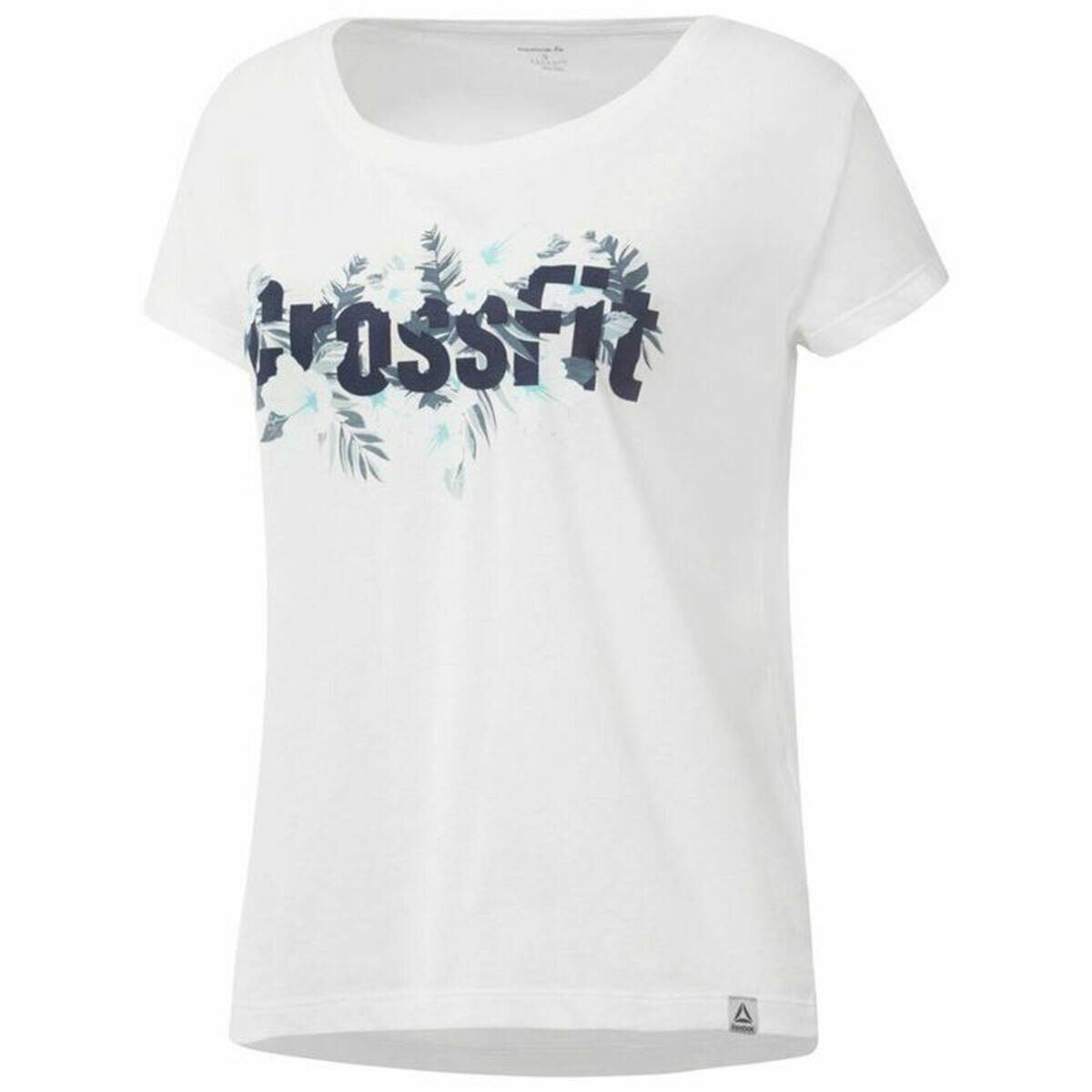 Maglia a Maniche Corte Donna Reebok Floral Easy Crossfit Bianco REEBOK Decathlon