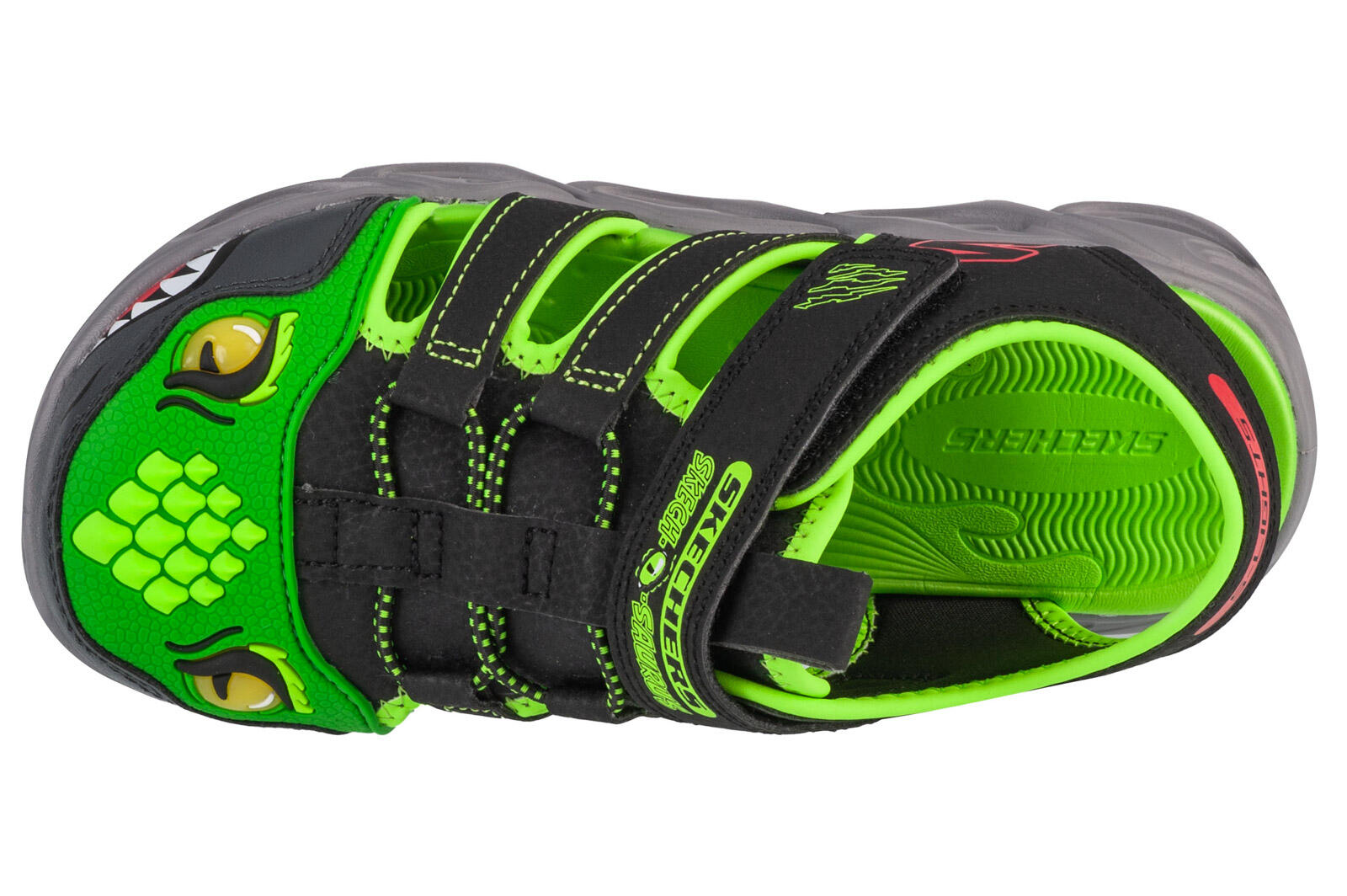 Sandalias Skechers Thermo-splash - Hydr, Verde, Niños 3/5