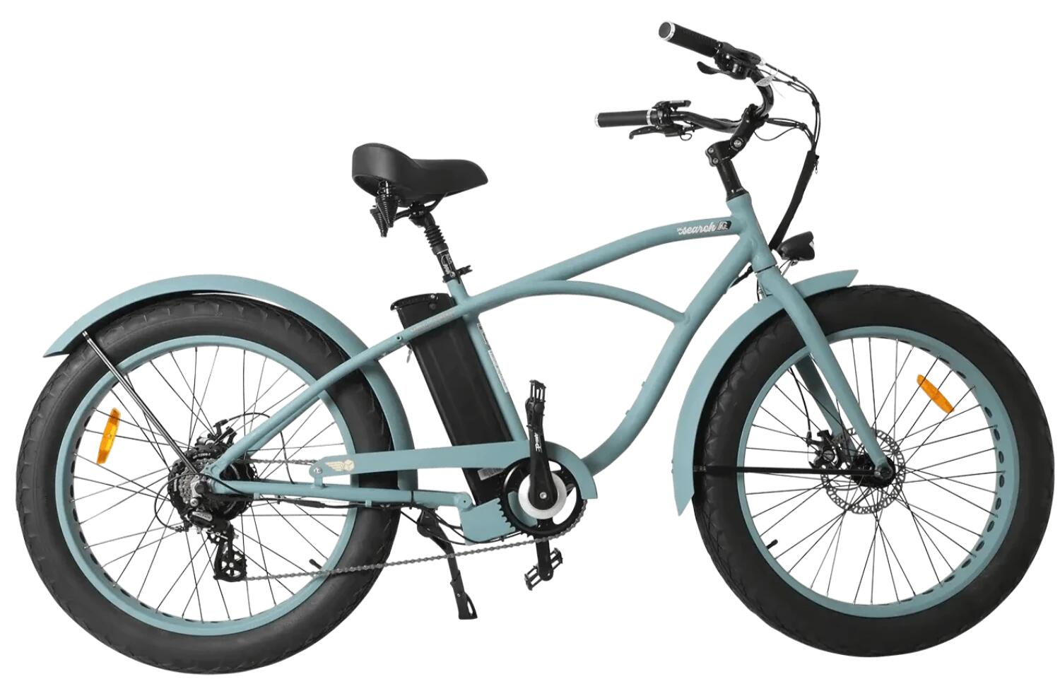 Velo Electrique Voltaway SEARCH Fat Bike Bleu Brouillard 13Ah Beach Cruiser VOLTAWAY Decathlon
