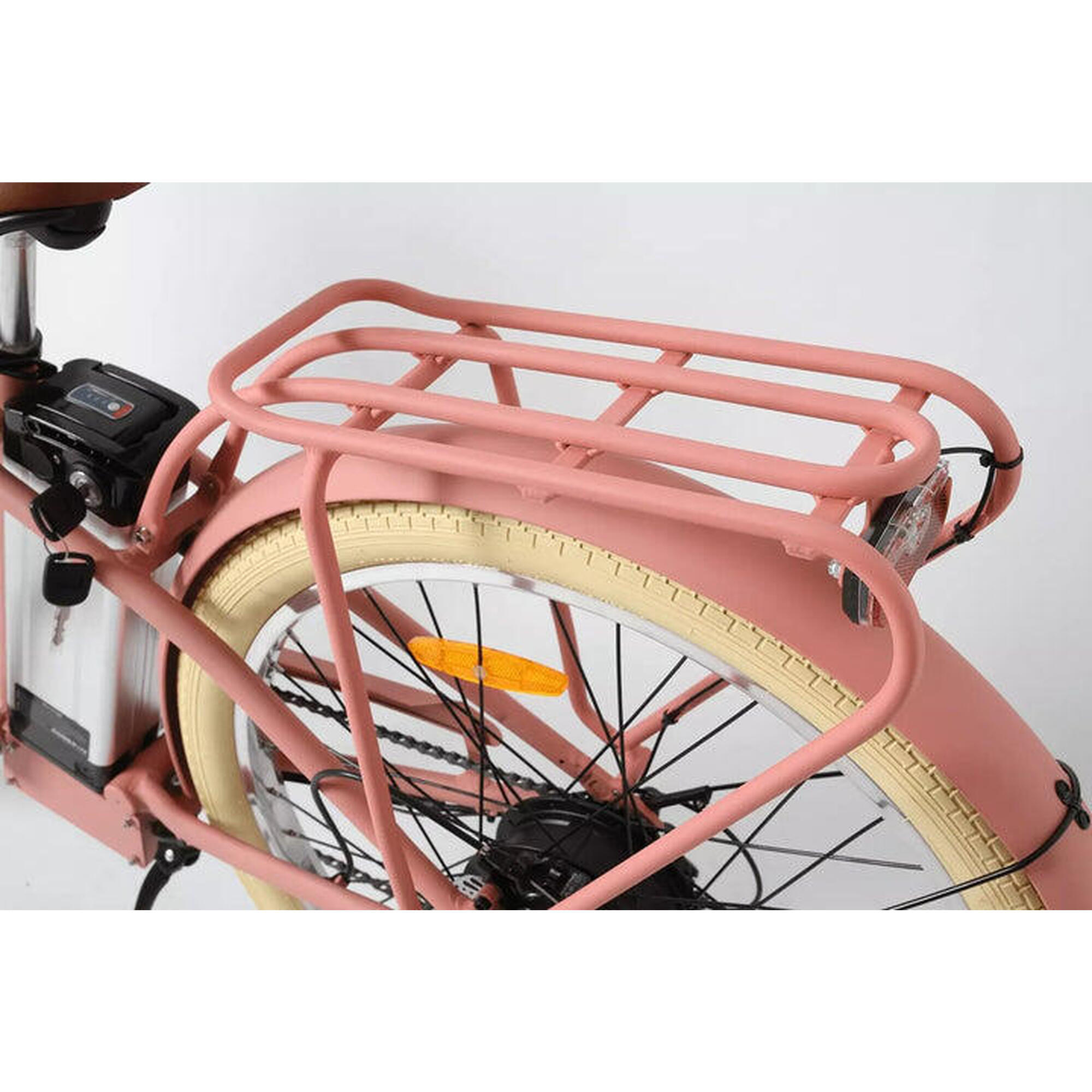 Elektrische Fiets Voltaway Coconut Terracotta 13Ah - Beach cruiser