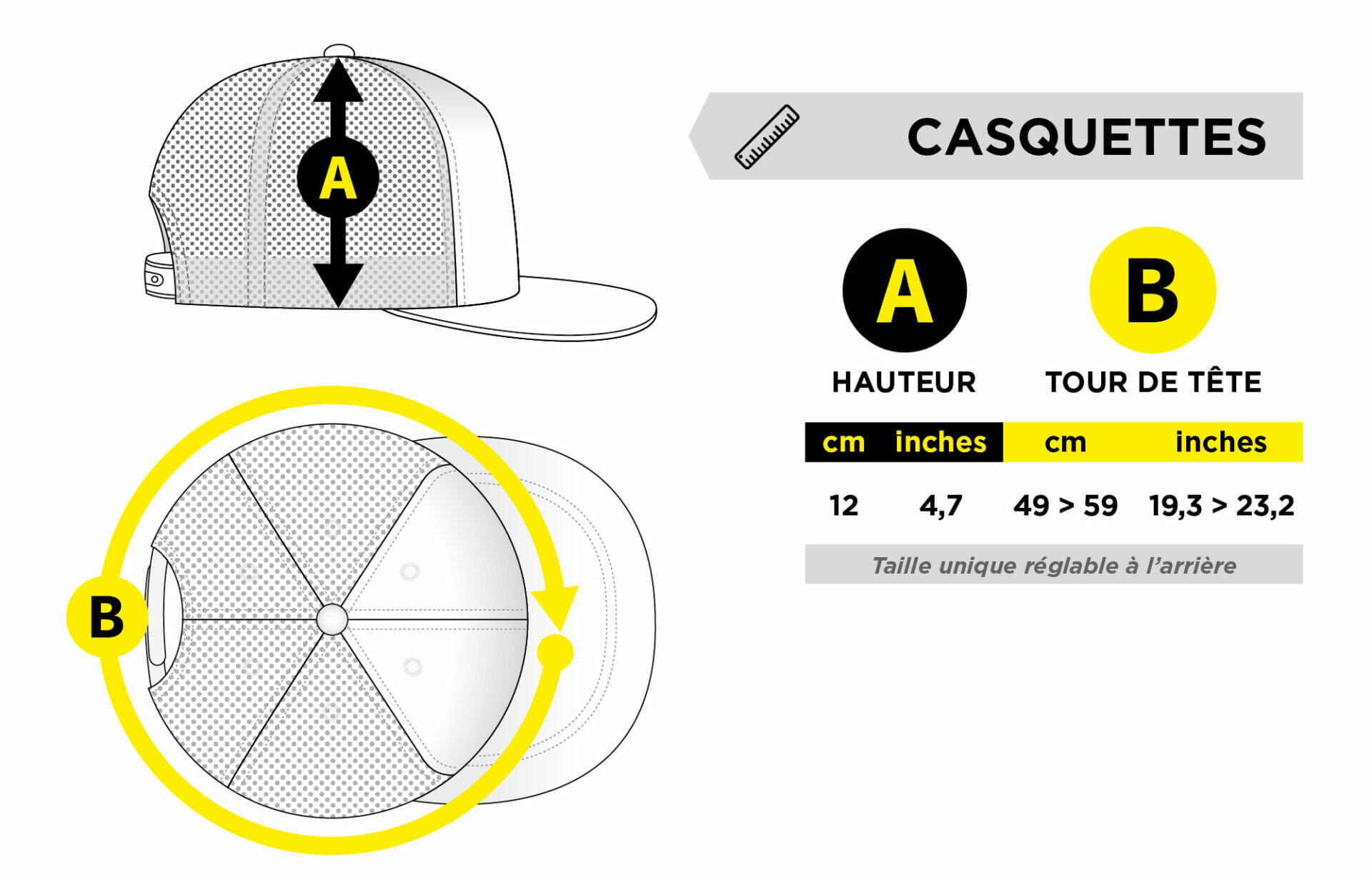 Casquette - SNAPBACK NOIR avec Scratch 7/7