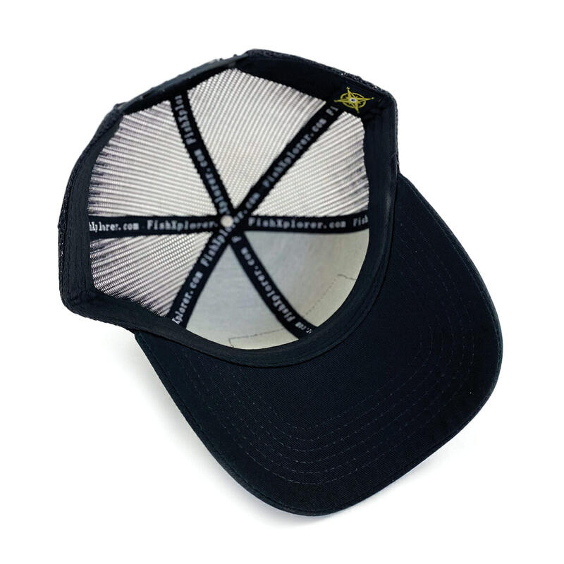 TRUCKER CAP SCHWARZ mit 1 FishXplorer-Patch