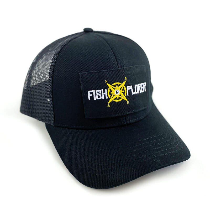 TRUCKER CAP SCHWARZ mit 1 FishXplorer-Patch