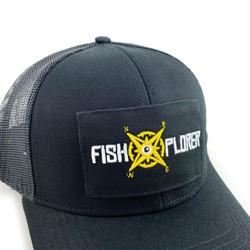 TRUCKER CAP SCHWARZ mit 1 FishXplorer-Patch