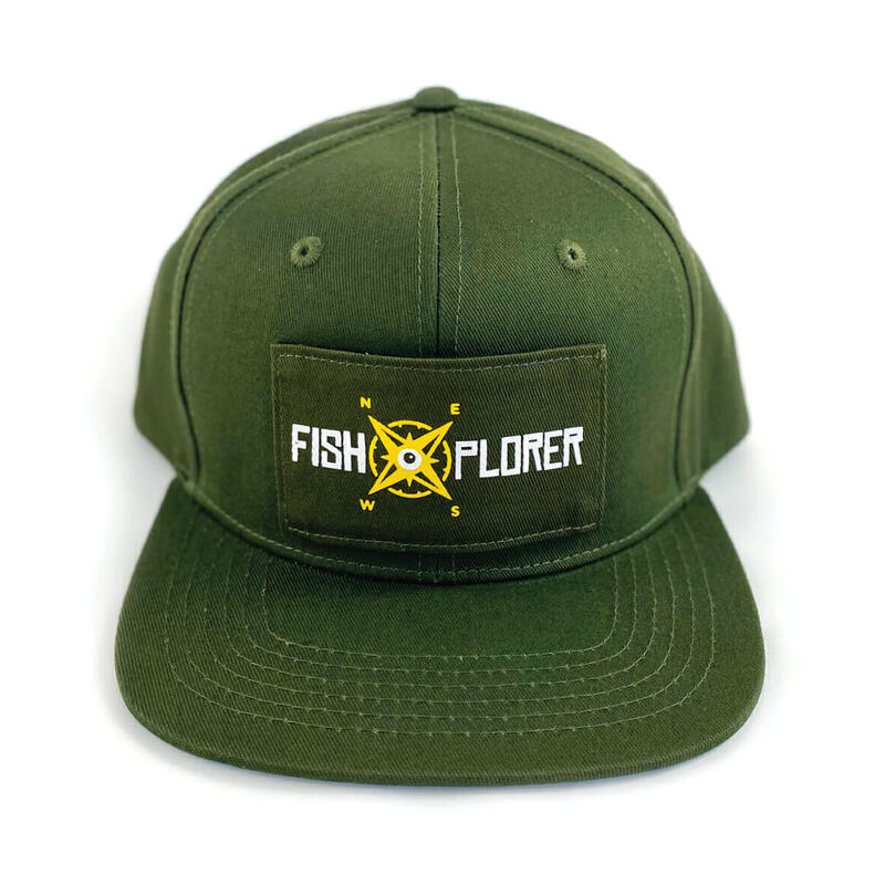 SNAPBACK CAP GRÜN mit 1 FishXplorer-Patch