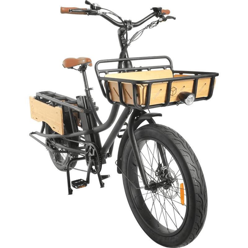 Elektrische fiets Voltaway PANAMAX Cargo Black/Brown 13Ah